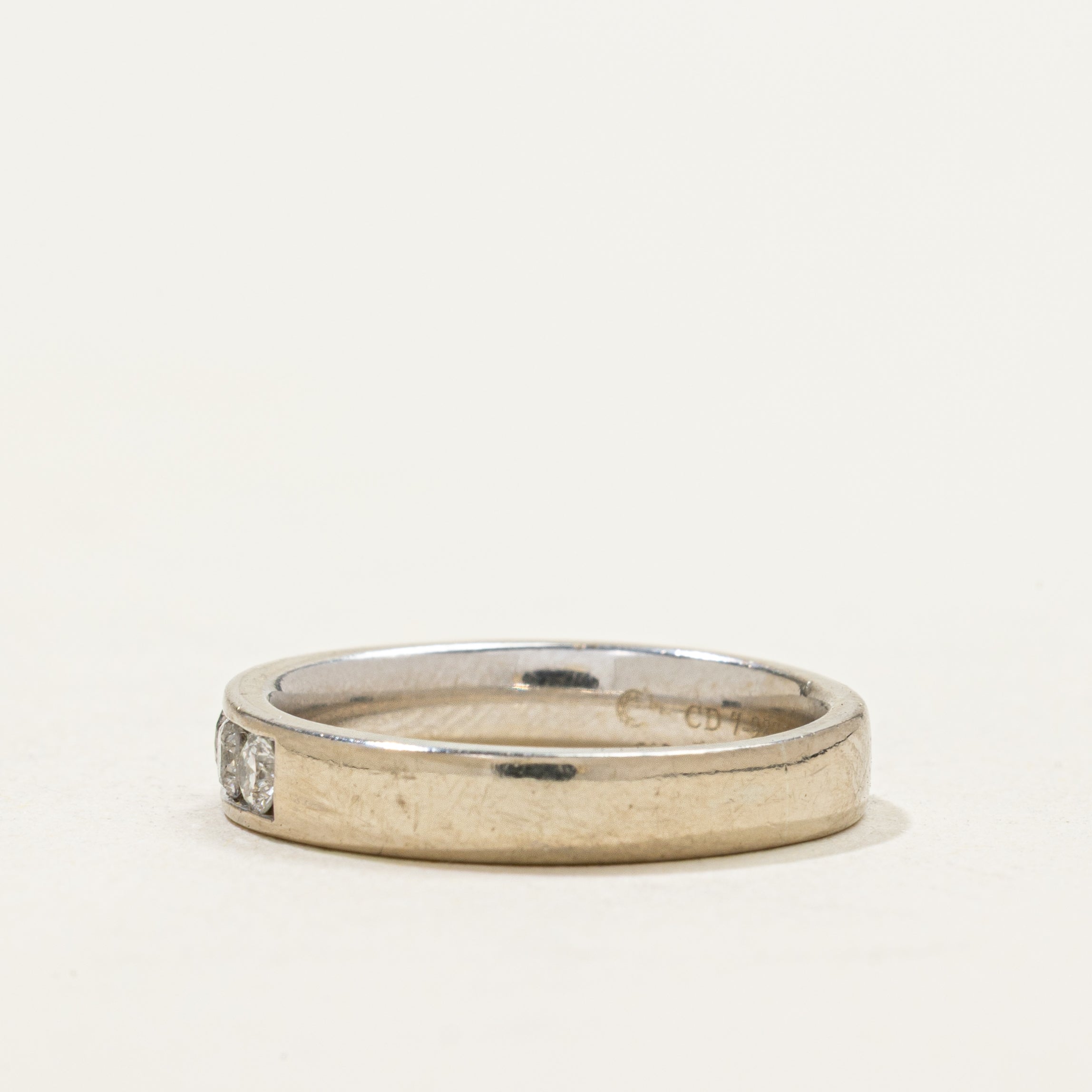 Channel Set Semi Eternity Diamond Band | 0.46ctw | SZ 3.25