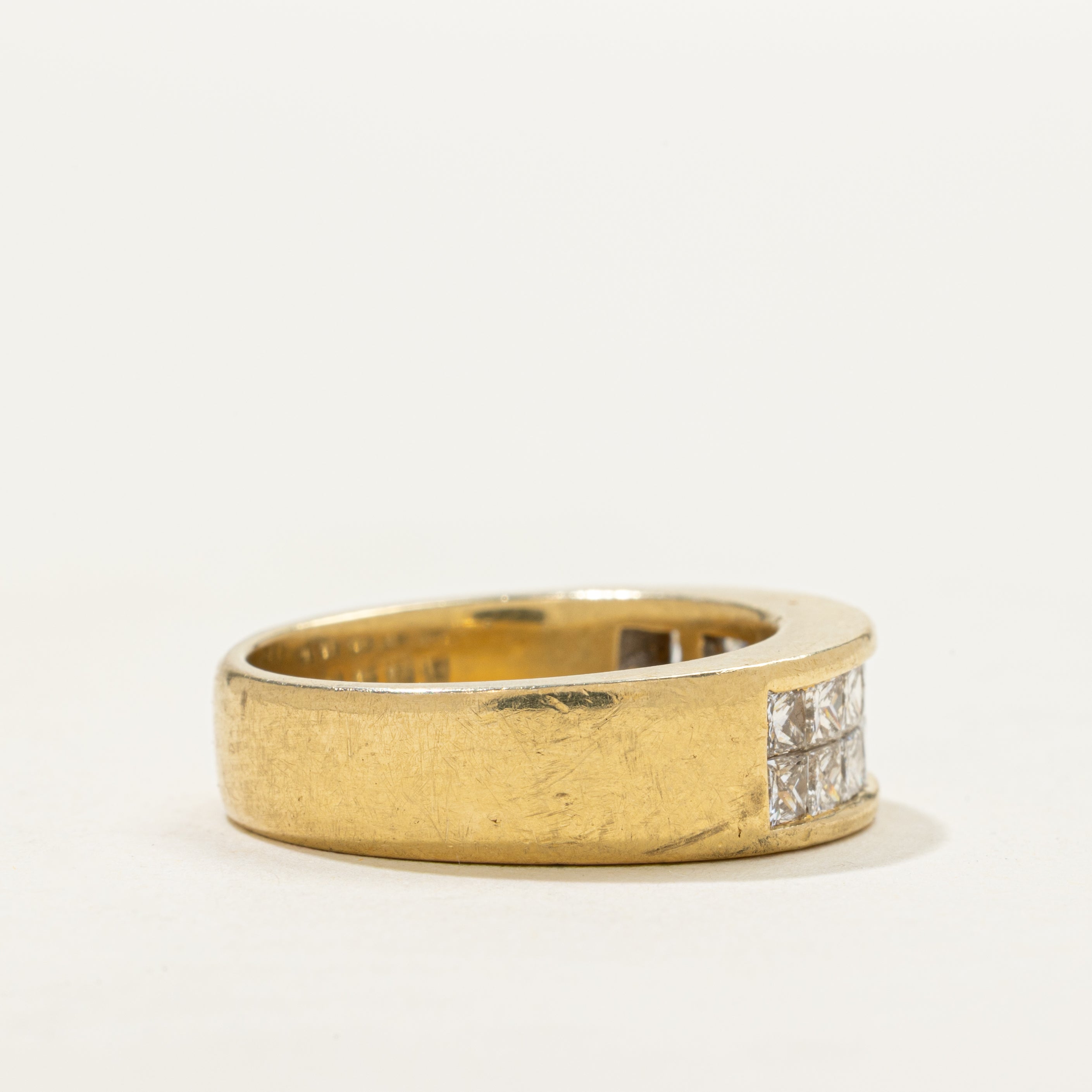 Invisible Set Princess Cut Diamond Band | 1.00ctw | SZ 5.75