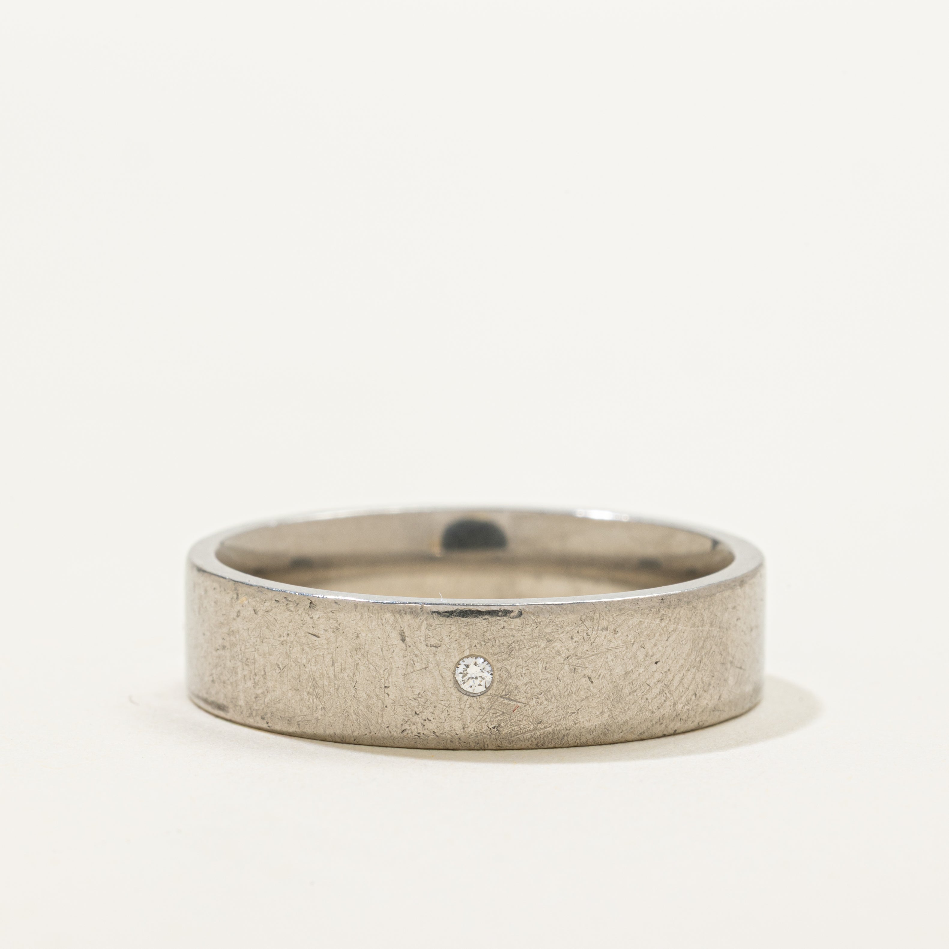 Flush Set Diamond Band | 0.01ct | 6.05mm | SZ 11.75