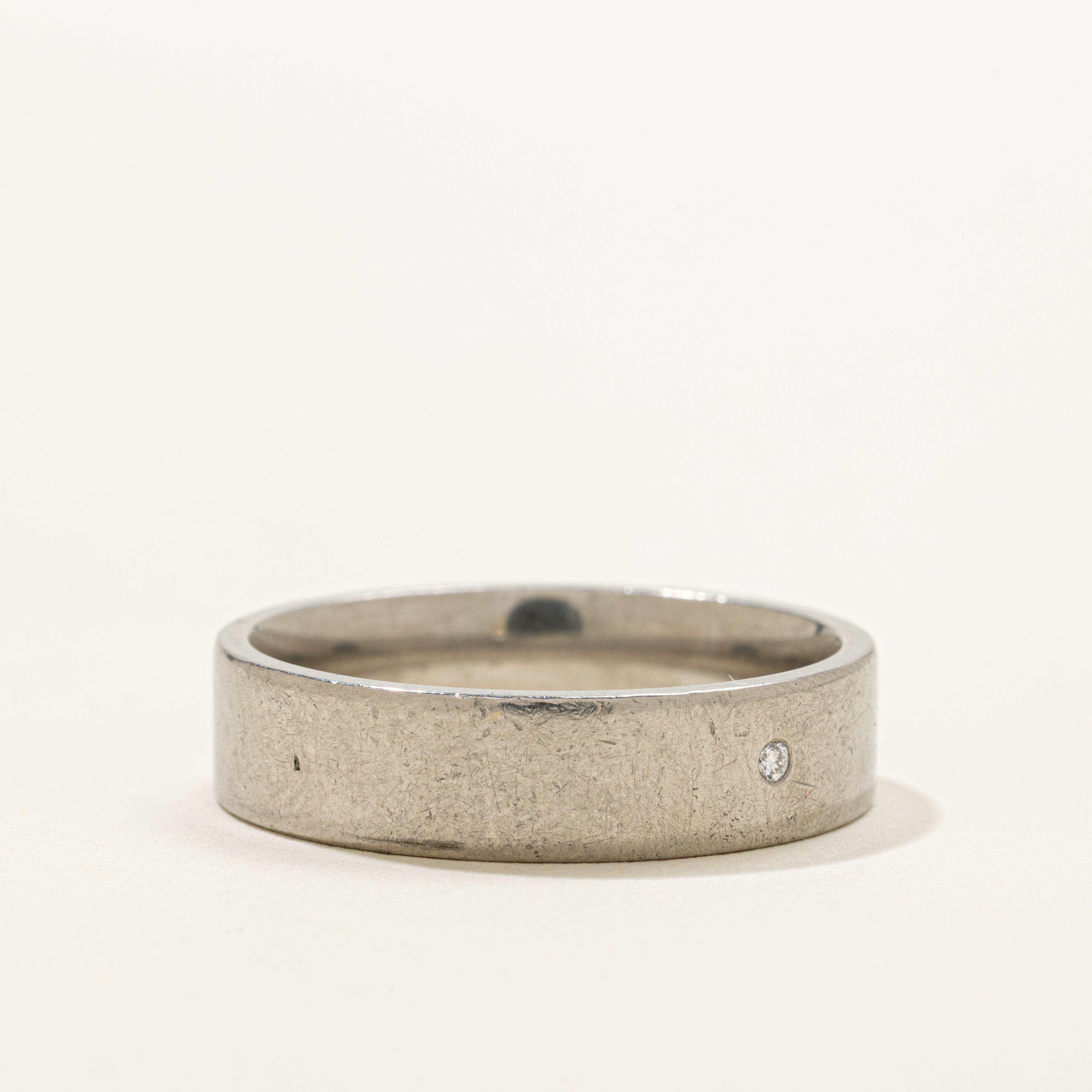 Flush Set Diamond Band | 0.01ct | 6.05mm | SZ 11.75