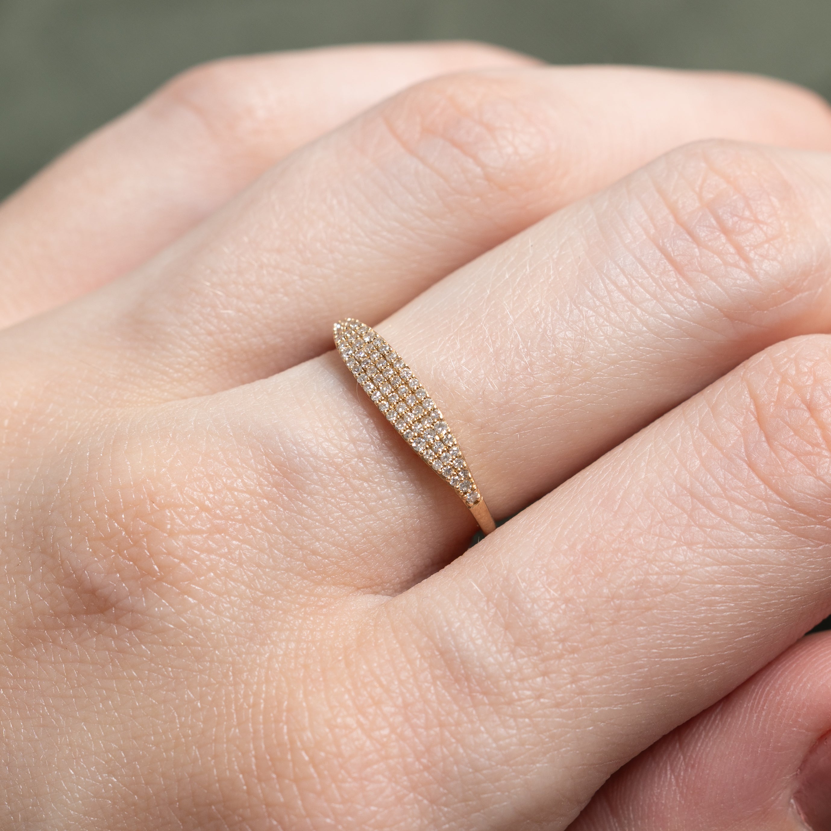 Pave Set Multi Row Diamond Ring | 0.17ct | SZ 6.25