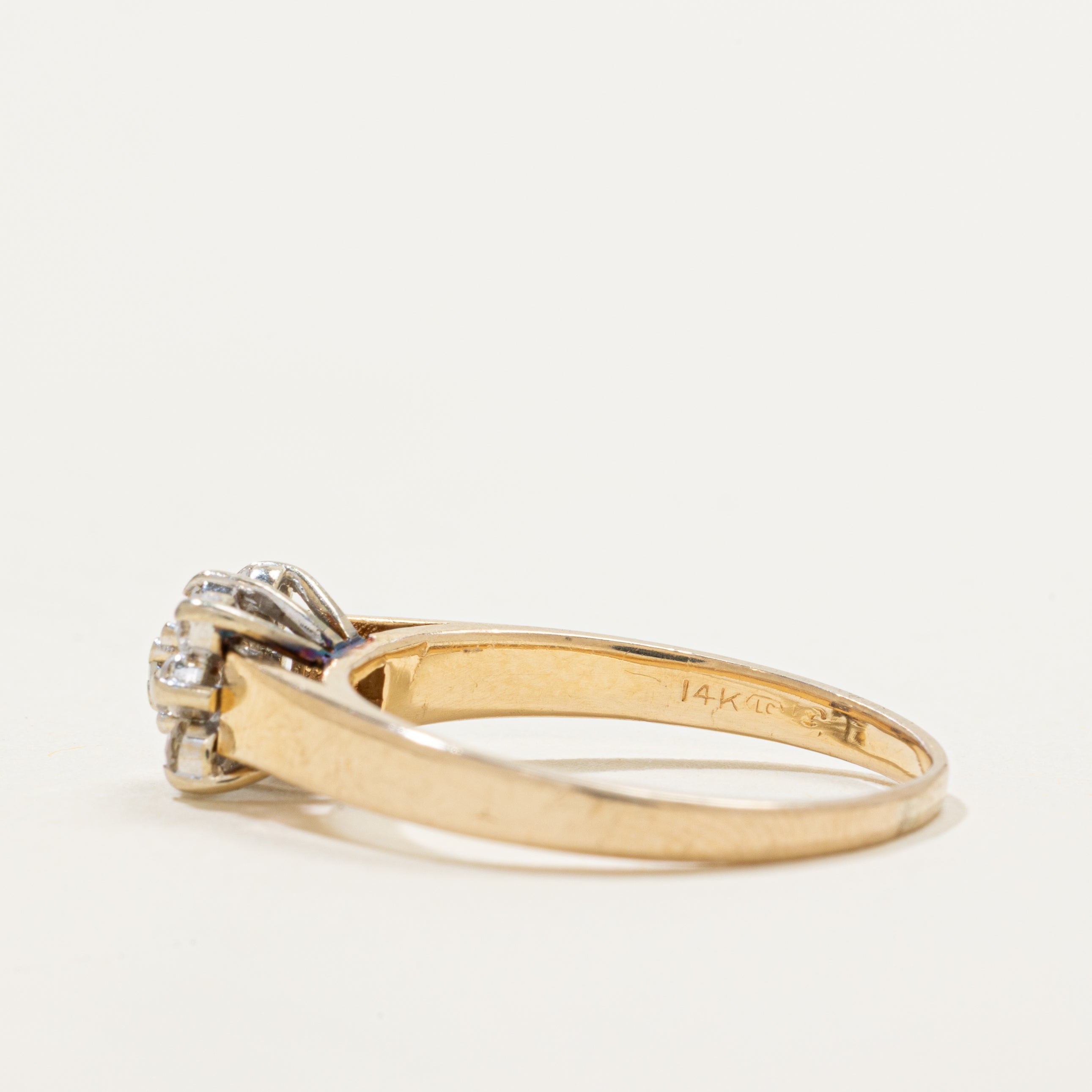 Illusion Set Diamond Grid Ring | 0.30ctw | SZ 6.75