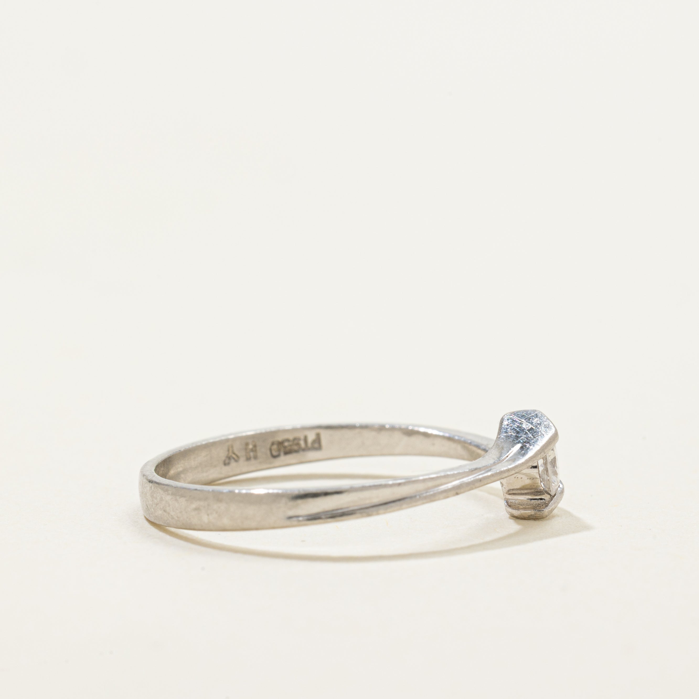 Tension Set Diamond Bypass Ring | 0.07ct | SZ 3.5
