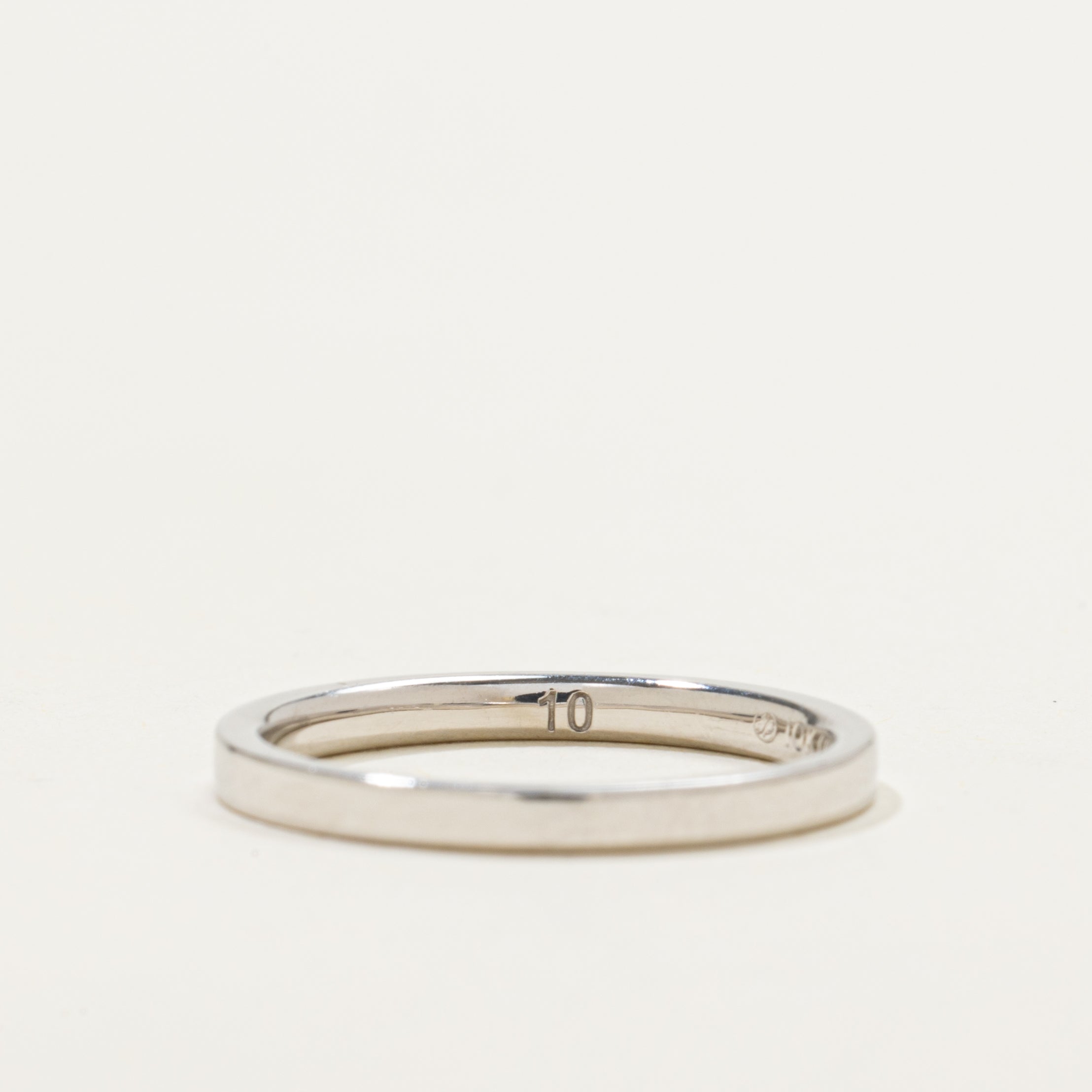 White Gold Channel Set Diamond Band | 0.10ct | 2.10mm | SZ 6.5