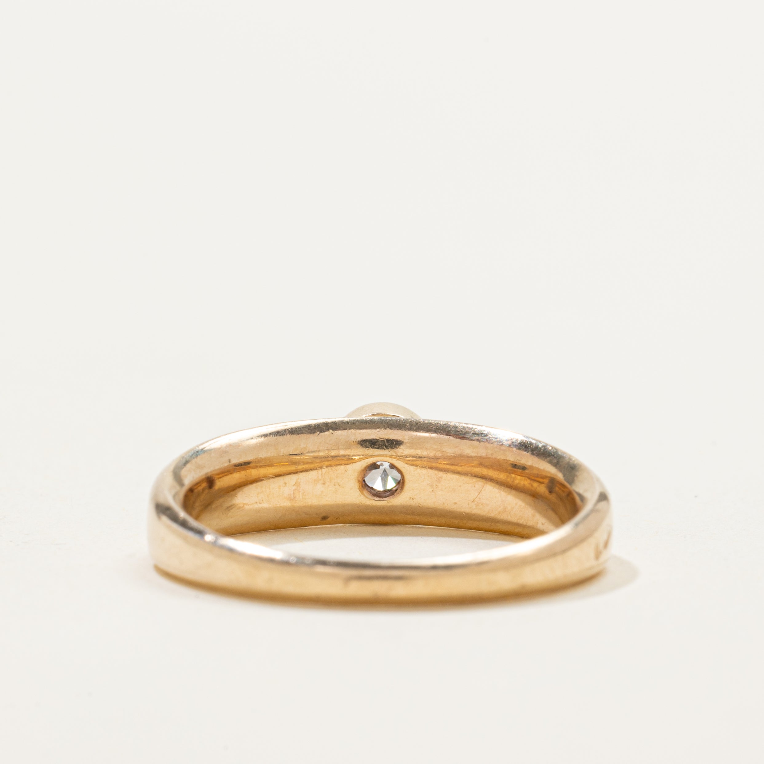 Bezel Set Solitaire Diamond Ring | 0.42ct | SZ 8.25