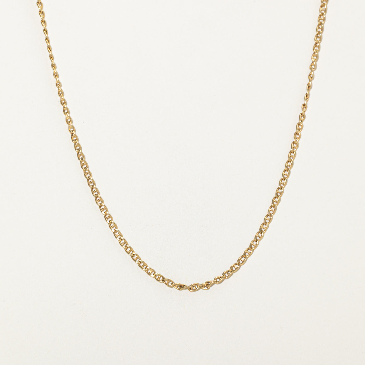 18k Yellow Gold Curb Link Chain | 18"