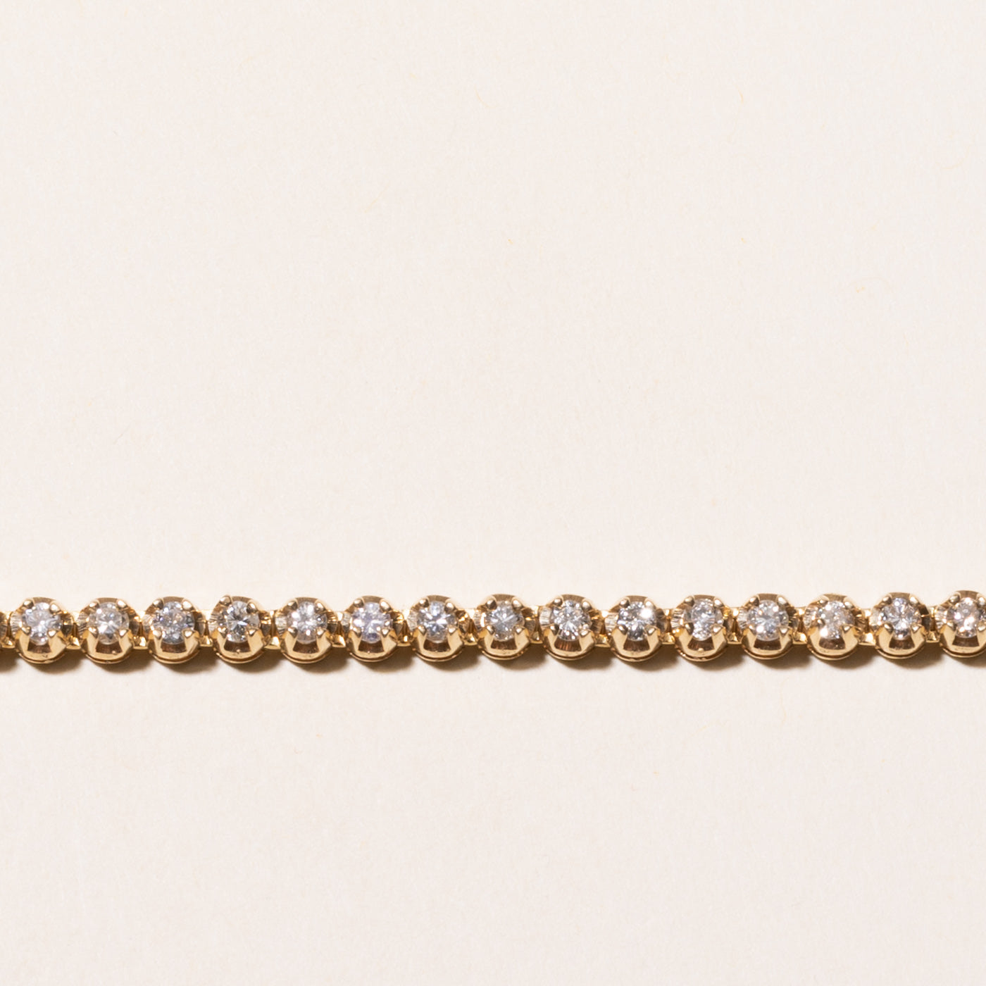 Yellow Gold Diamond Tennis Bracelet | 2.50ctw | 7.75"