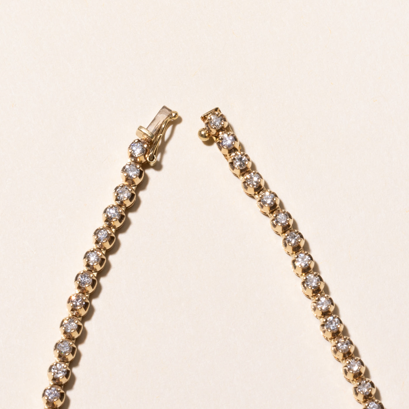 Yellow Gold Diamond Tennis Bracelet | 2.50ctw | 7.75"