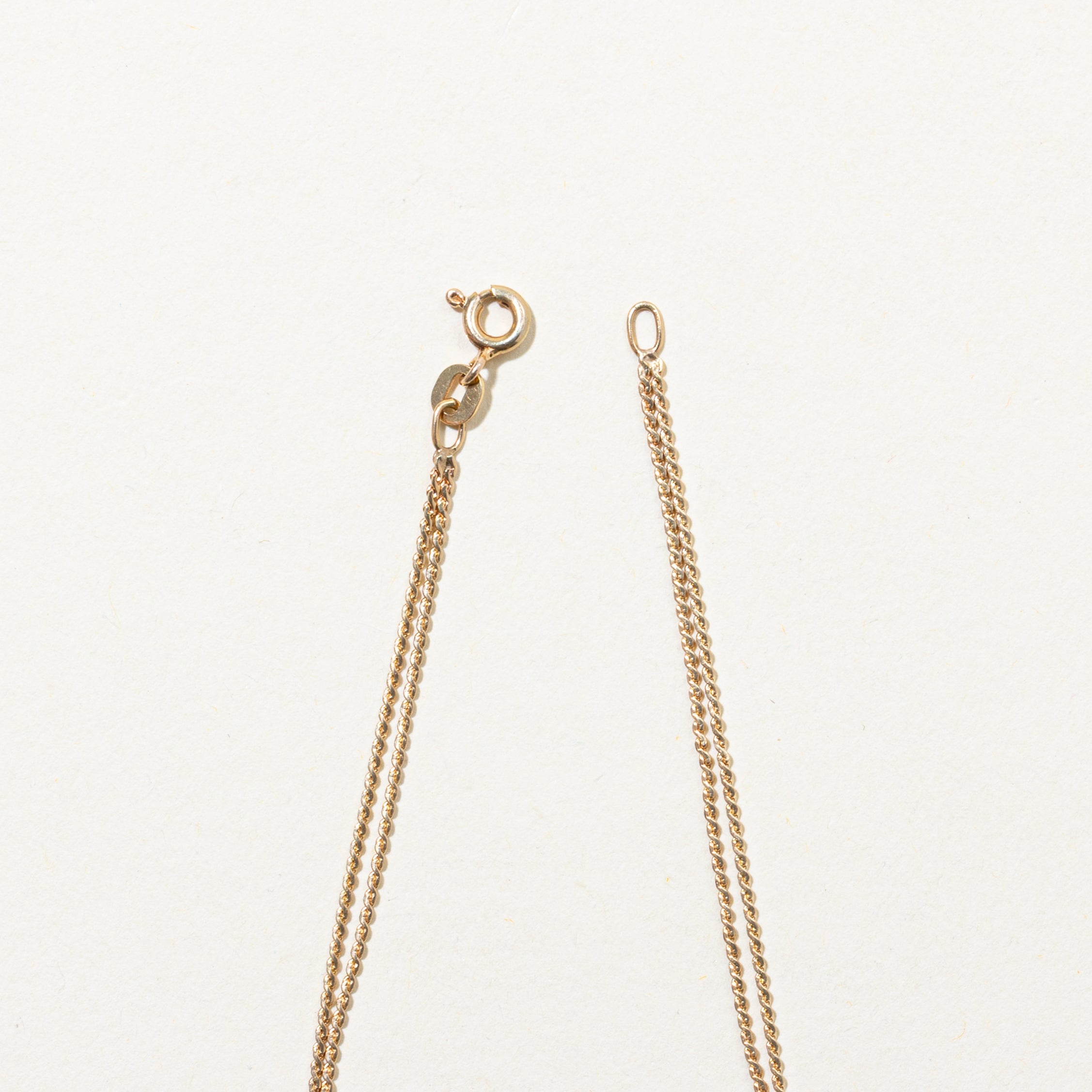 Yellow Gold Diamond Chain Bracelet | 0.02ctw | 7"