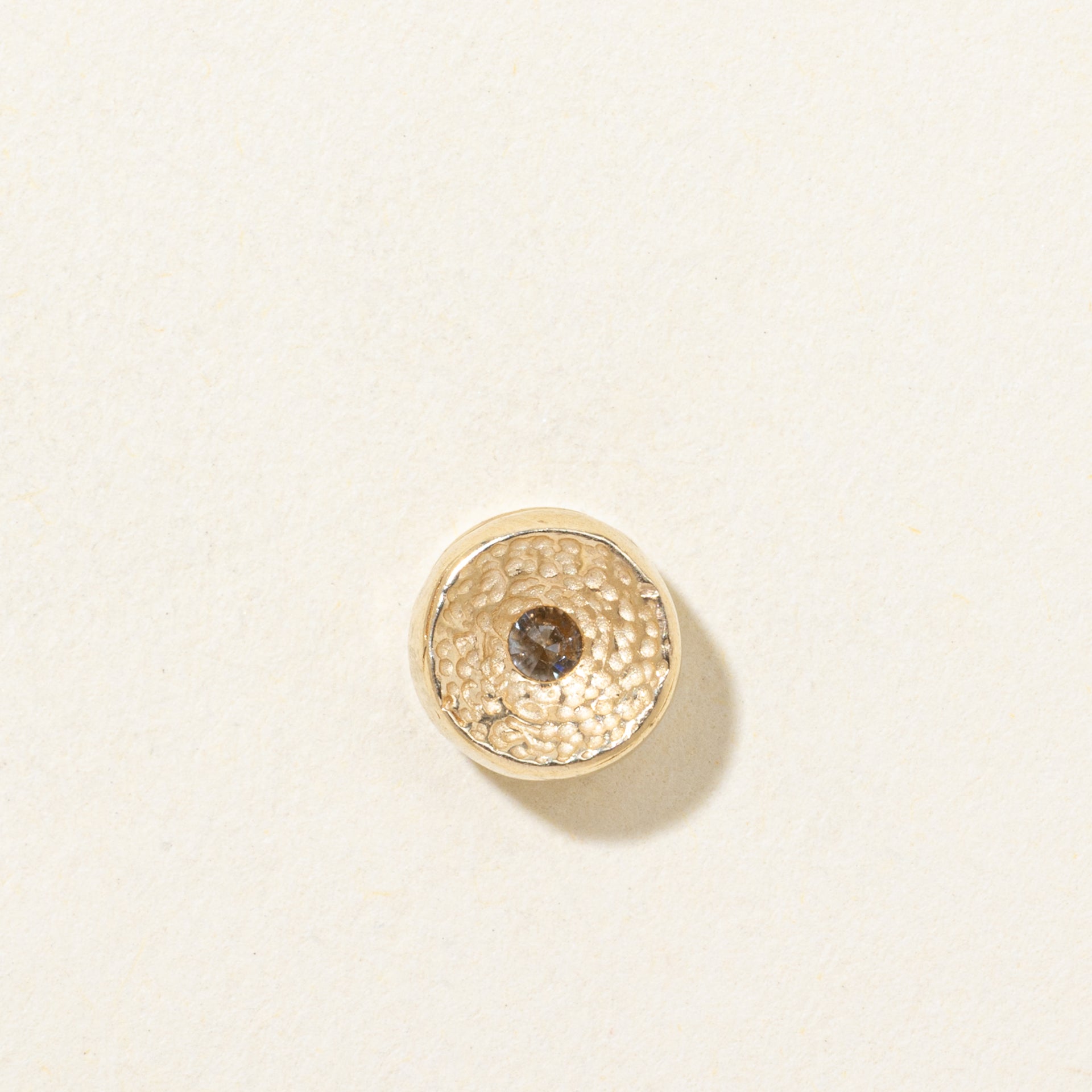 Two Tone Diamond Circle Pendant | 0.19ct