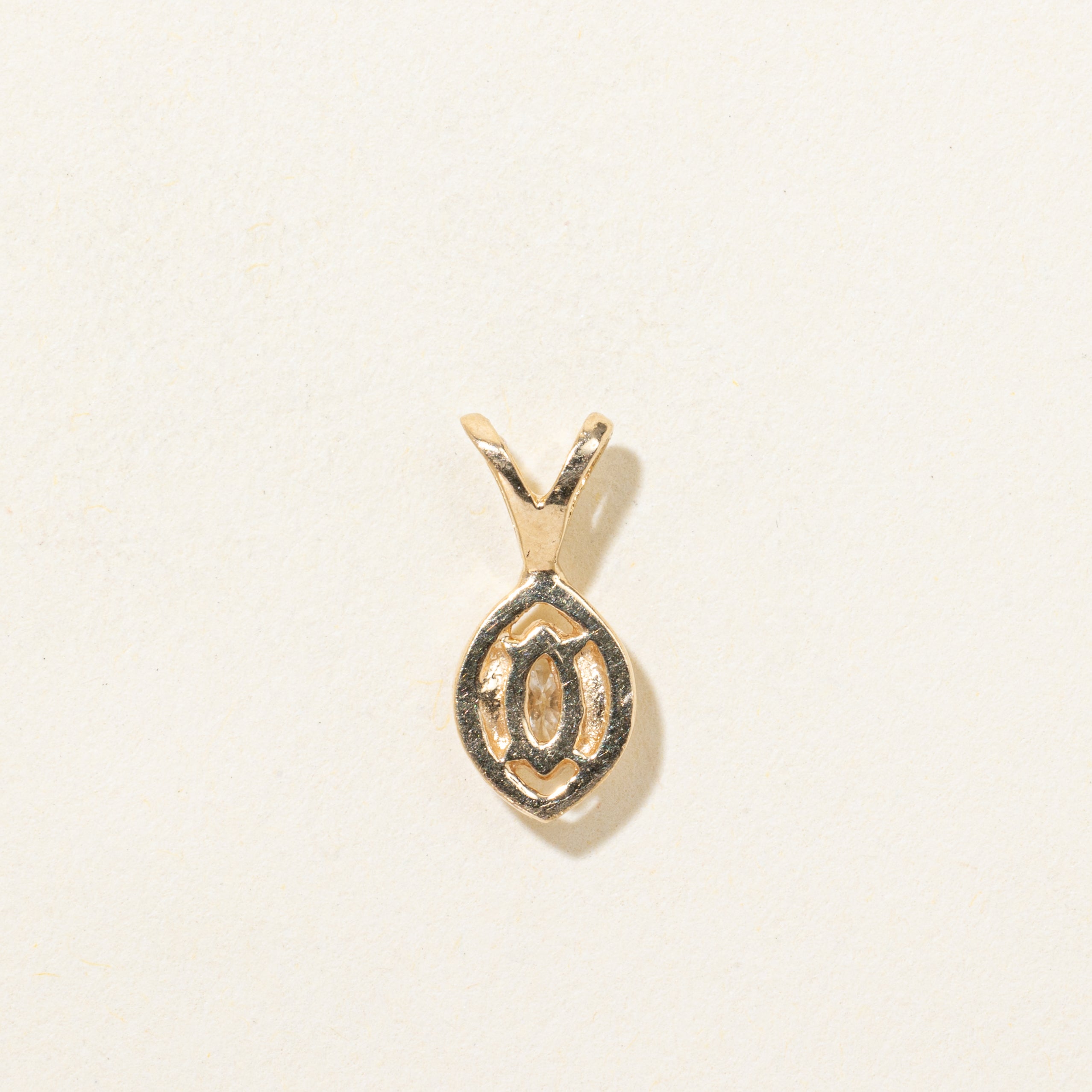Marquise Cut Diamond Pendant | 0.17ct