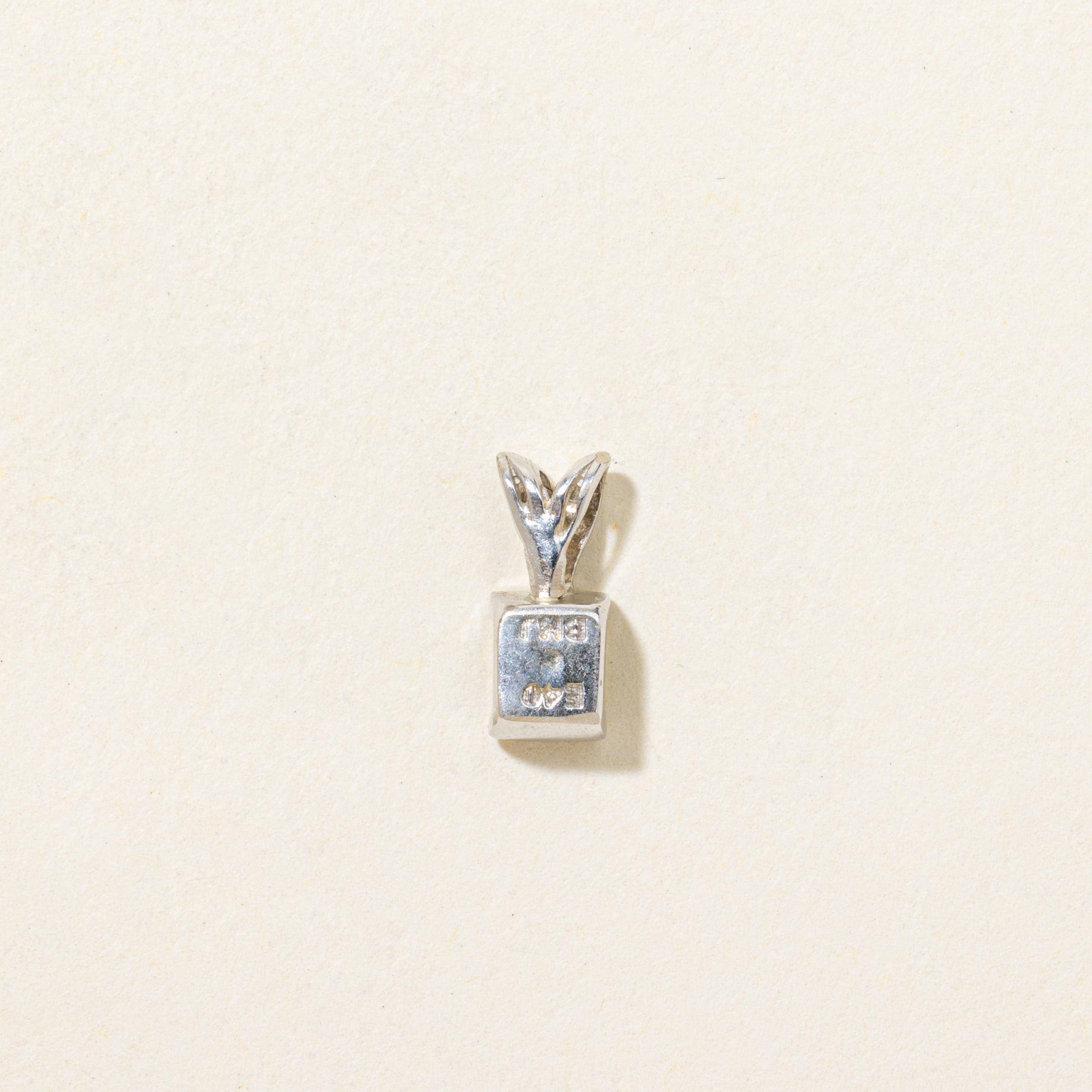 Tension Set Princess Cut Diamond Pendant | 0.27ct