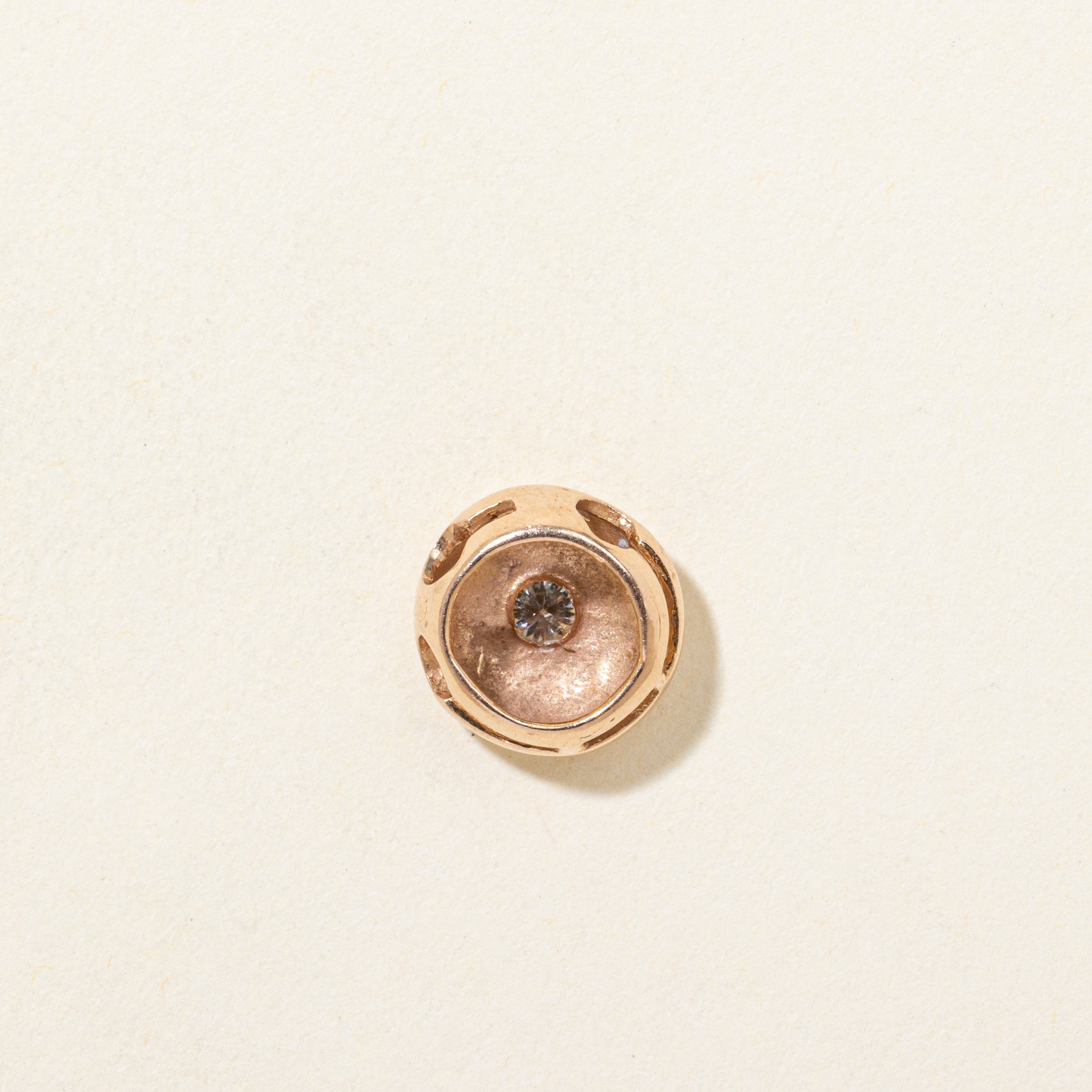 Flush Set Diamond Circle Pendant | 0.10ct