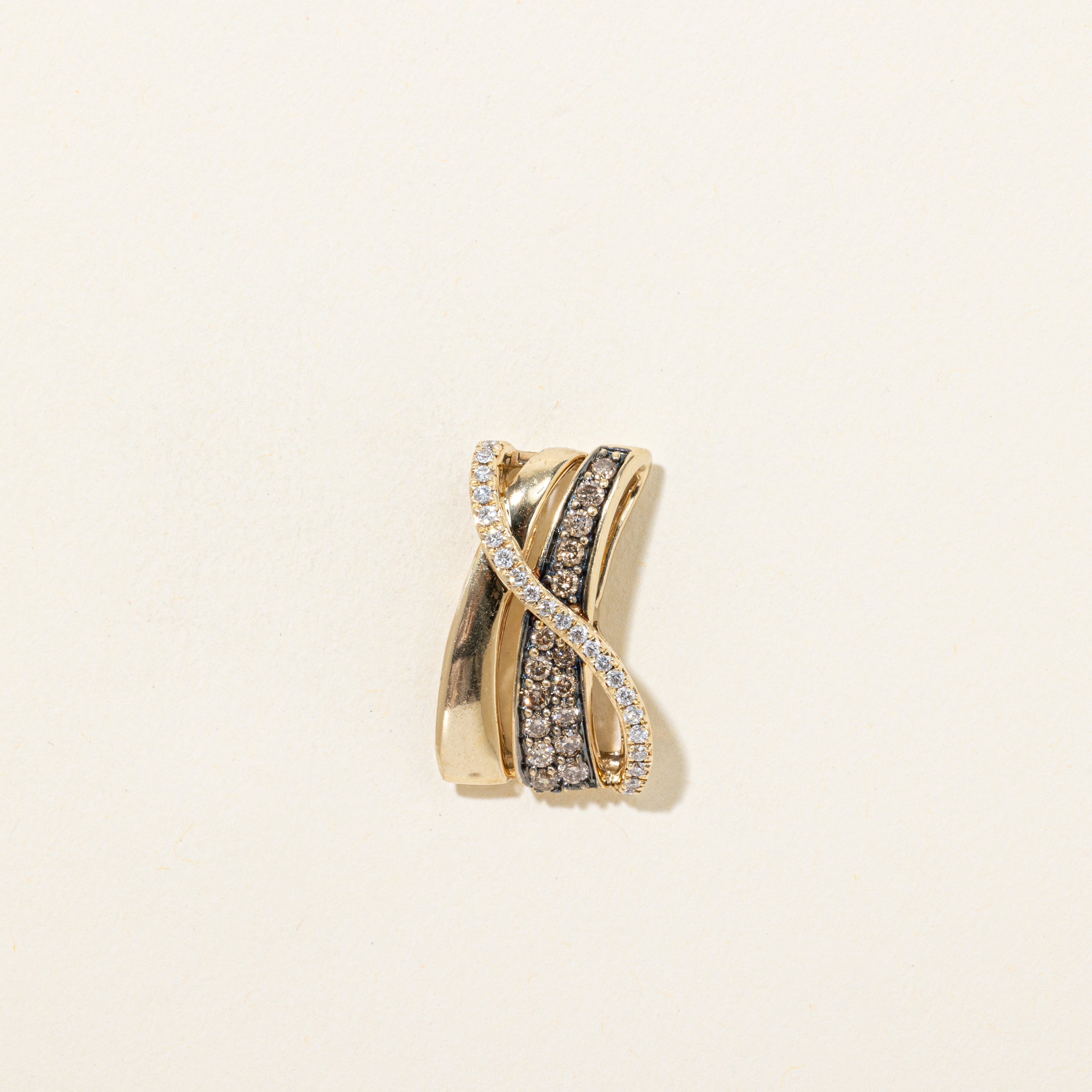 Diamond Waterfall Twisted Pendant | 0.39ctw