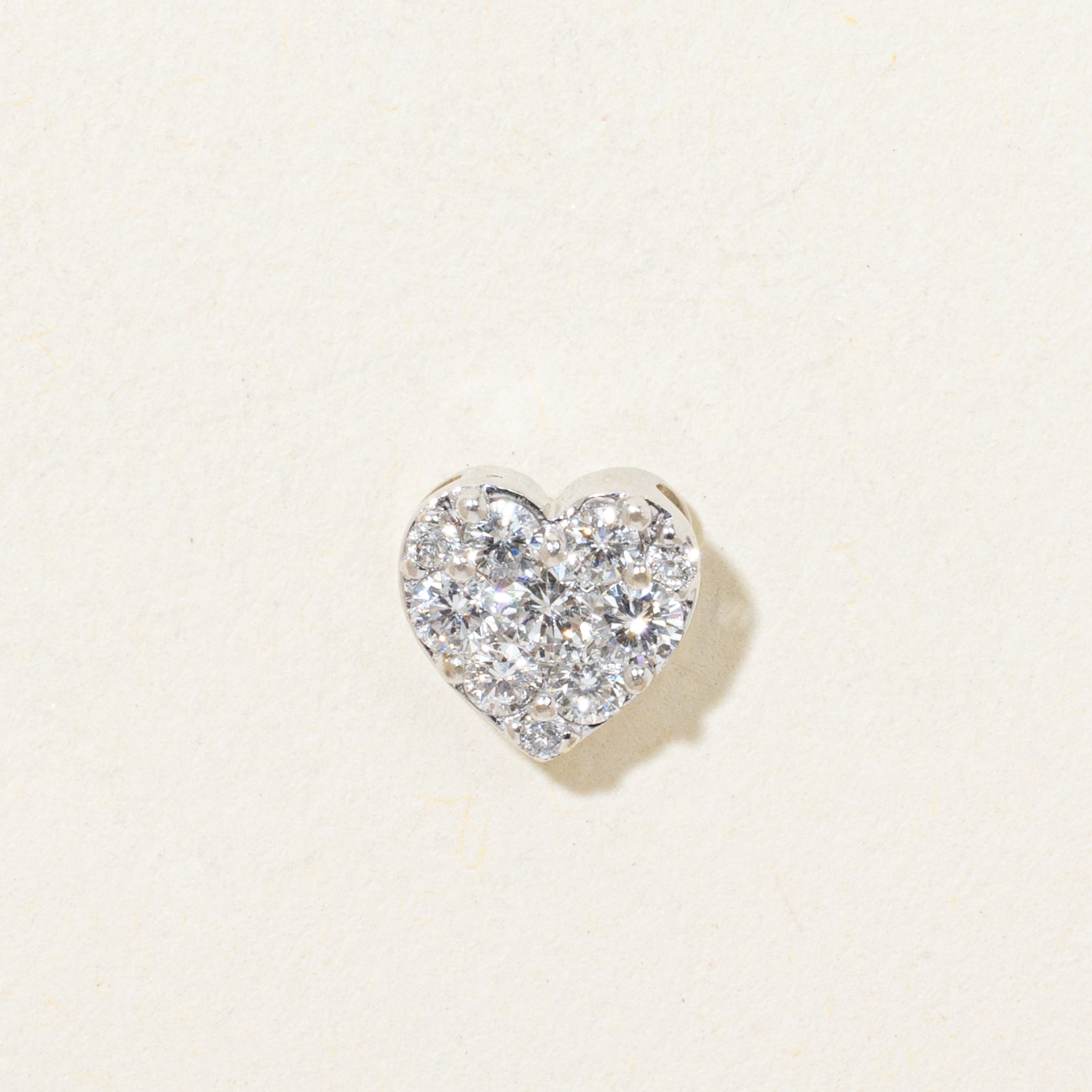 Diamond Cluster Heart Pendant | 0.23ctw
