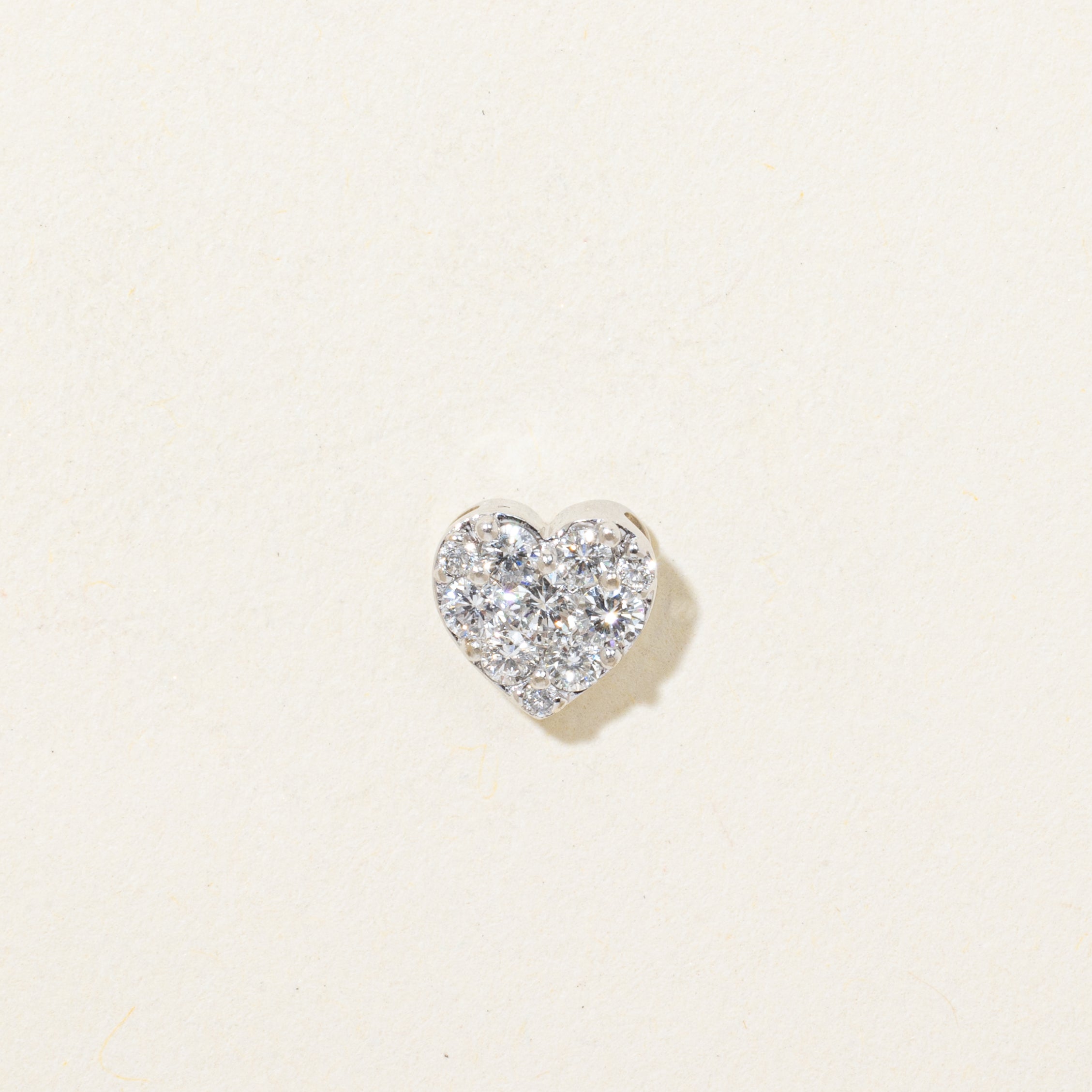 Diamond Cluster Heart Pendant | 0.23ctw