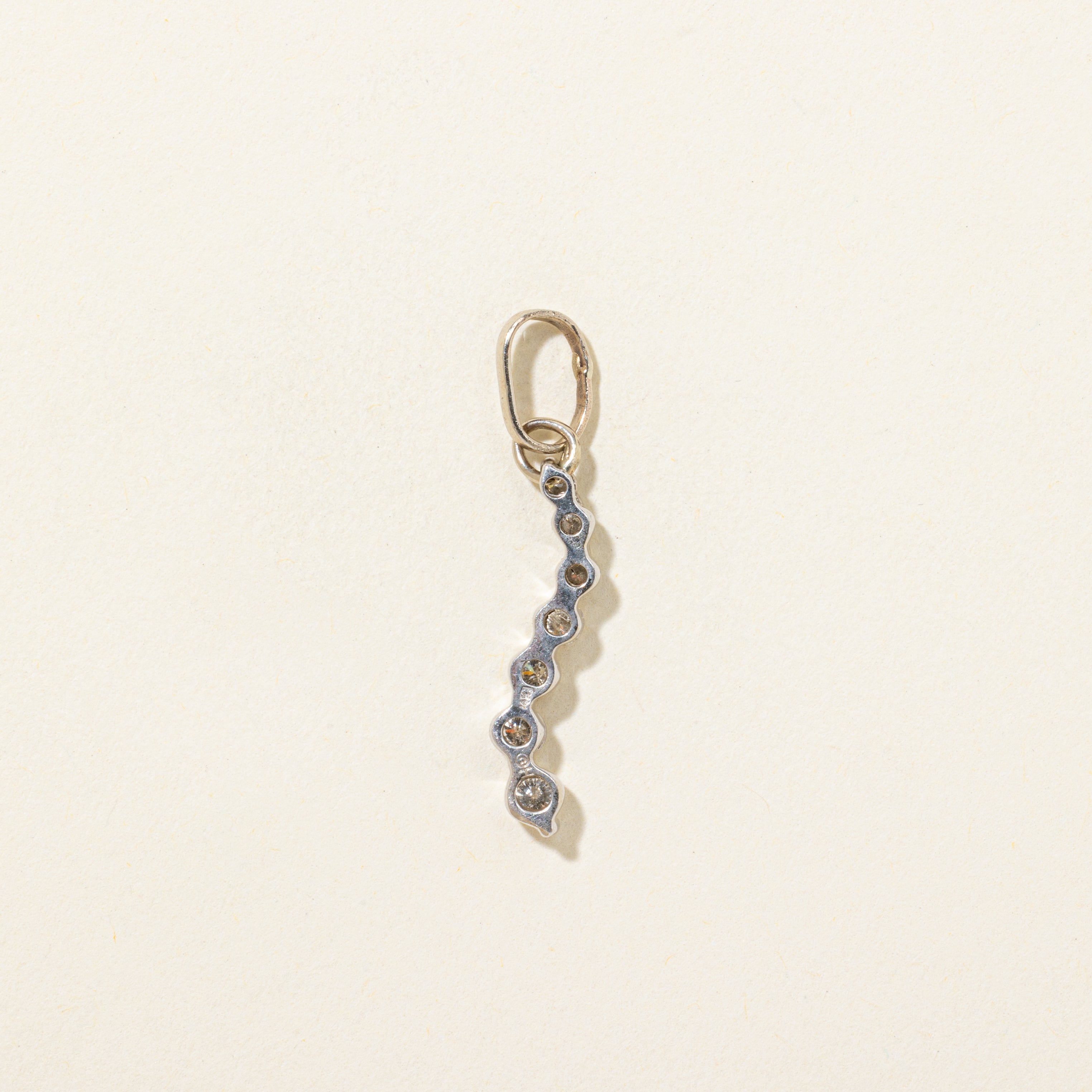 White Gold Diamond Journey Pendant | 0.43ctw