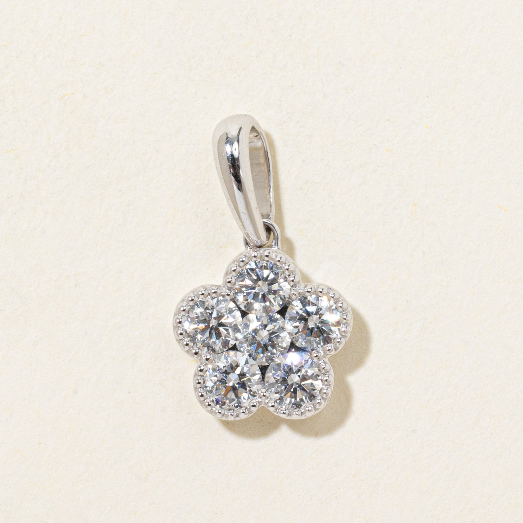 Diamond Daisy Cluster Pendant | 0.56ctw