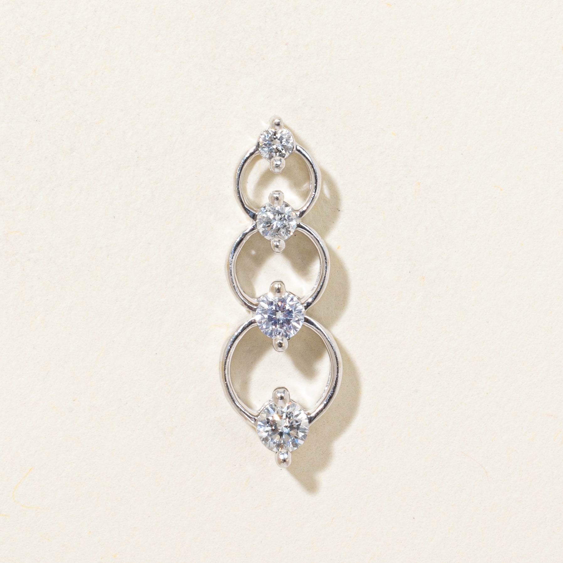 Diamond Open Circle Journey Pendant | 0.21ctw