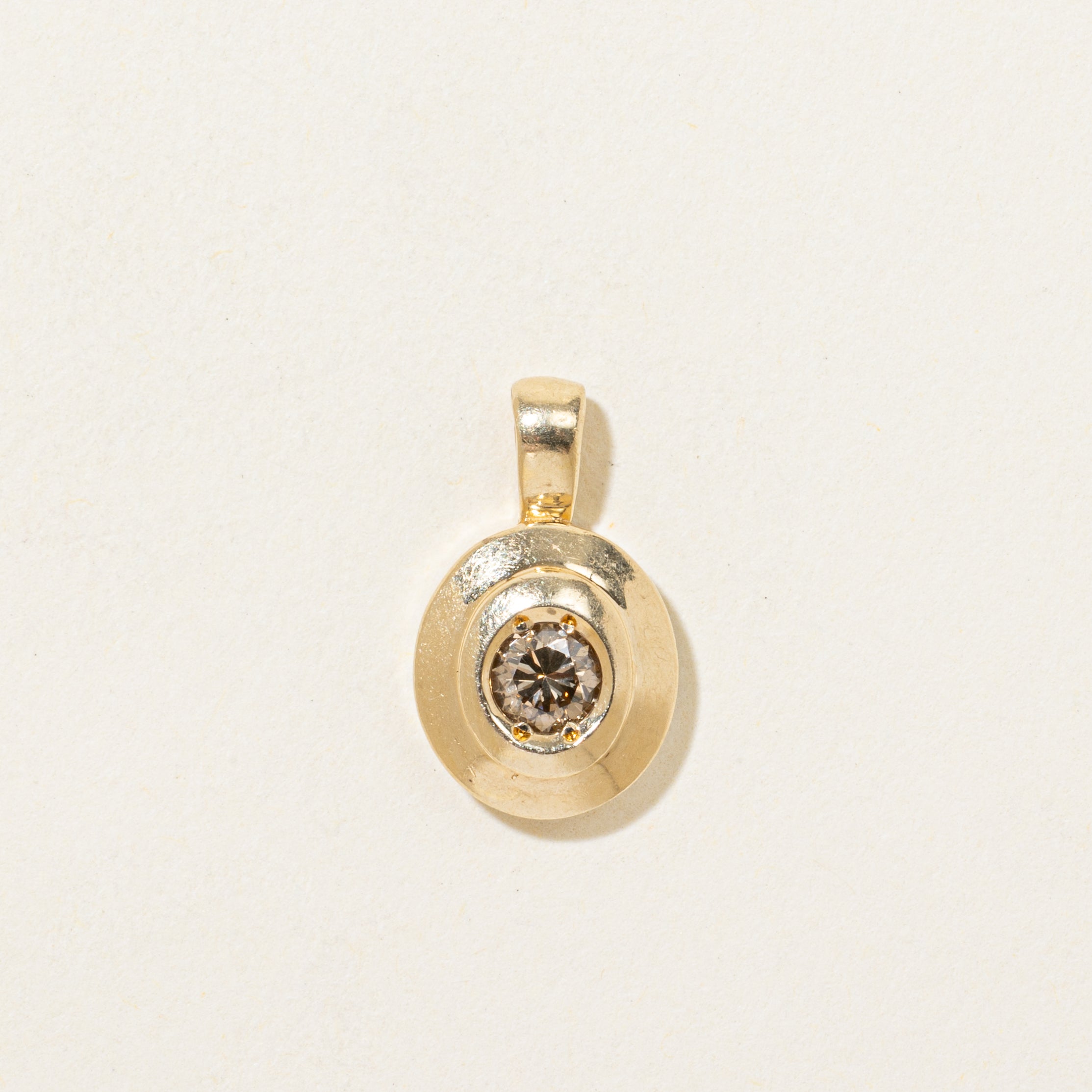Diamond Oval Pendant | 0.21ct