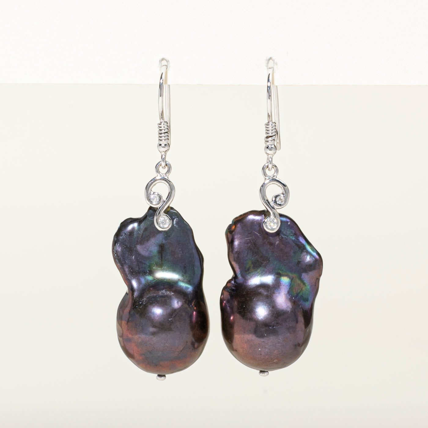 18k Baroque Pearl Drop Earrings
