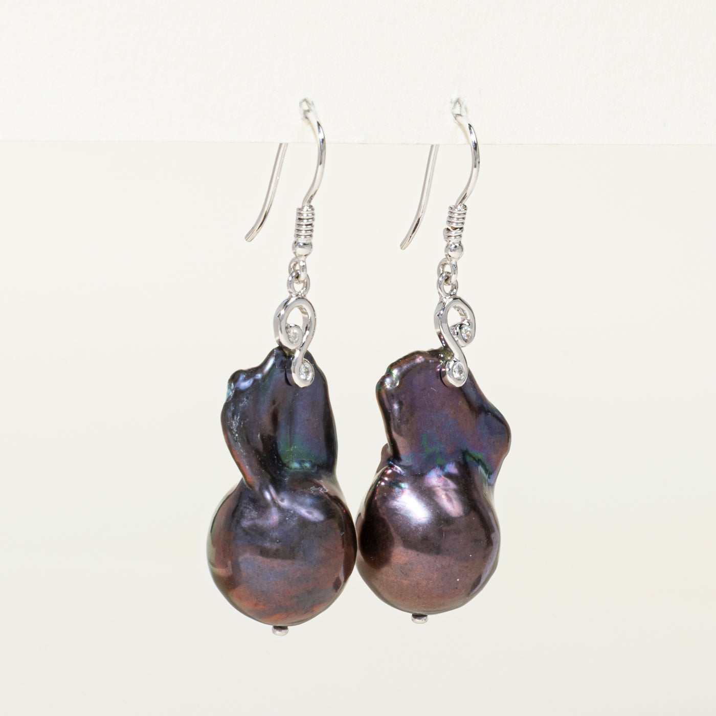 18k Baroque Pearl Drop Earrings