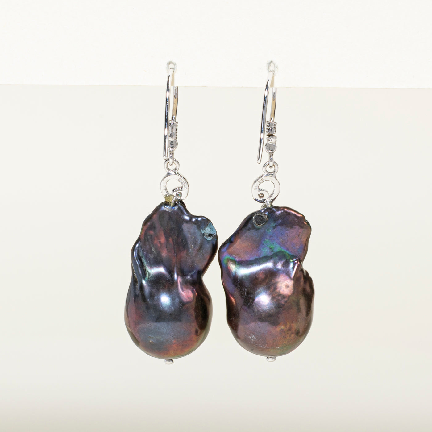 18k Baroque Pearl Drop Earrings