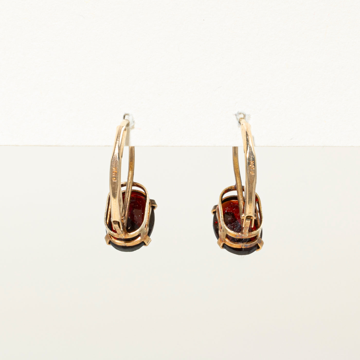 Oval Cut Garnet Drop Earrings | 3.00ct