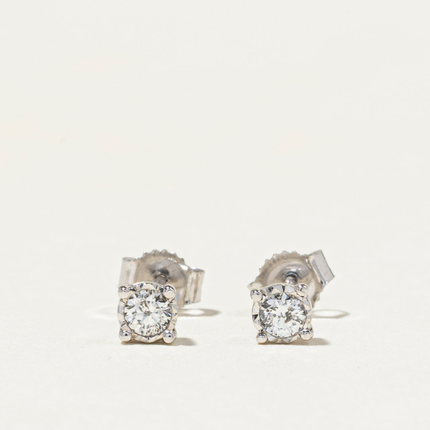 Diamond Stud Petite Earrings | 0.14ct