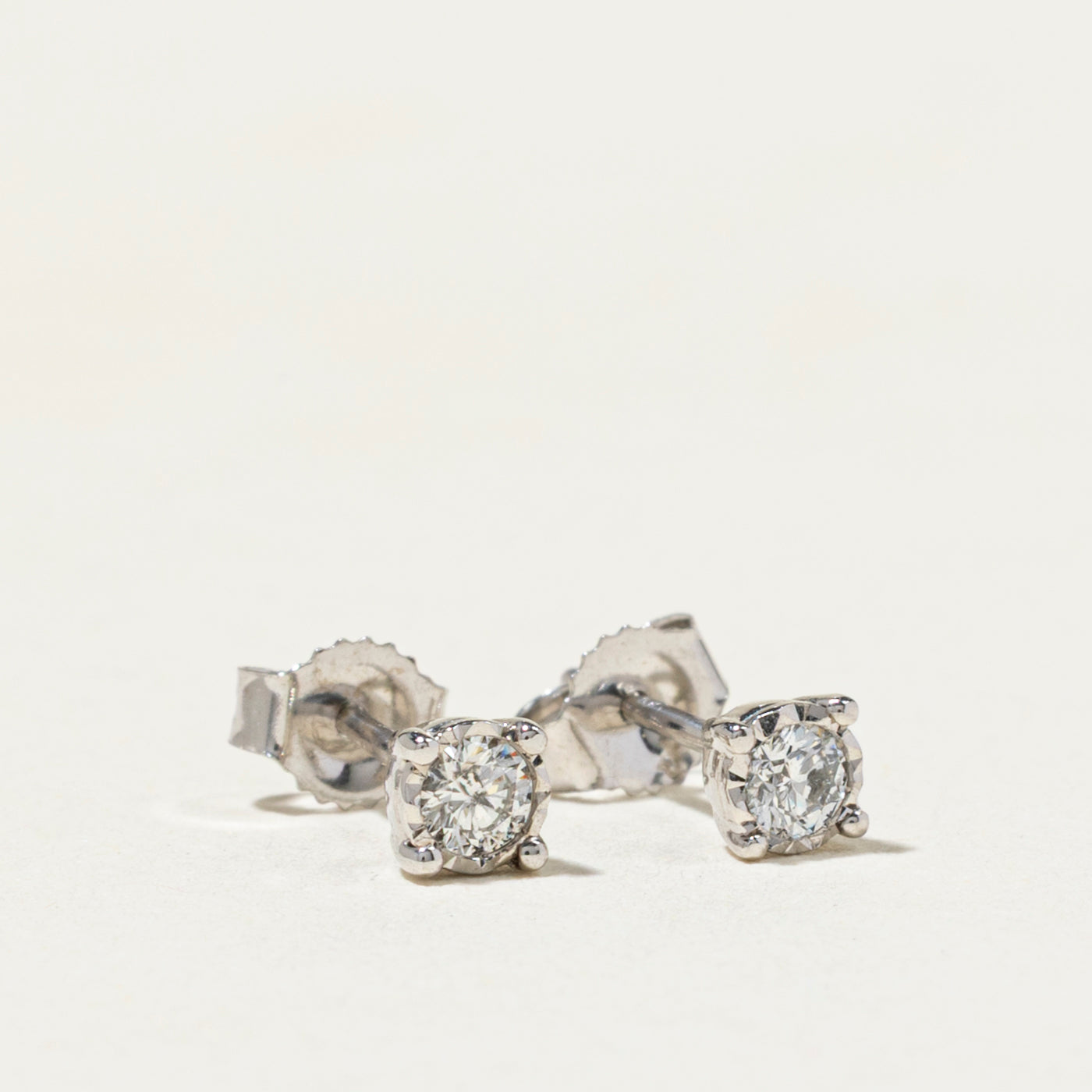 Diamond Stud Petite Earrings | 0.14ct