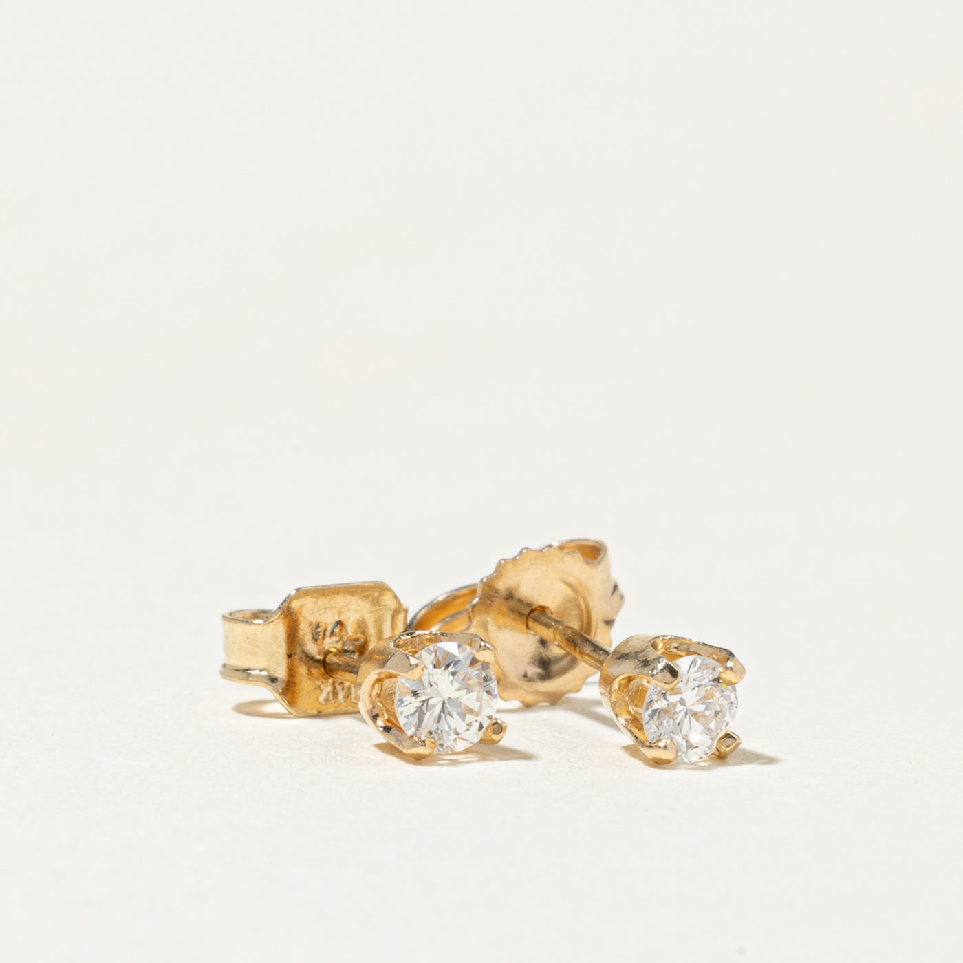 Solitaire Diamond Stud Earrings | 0.25ct