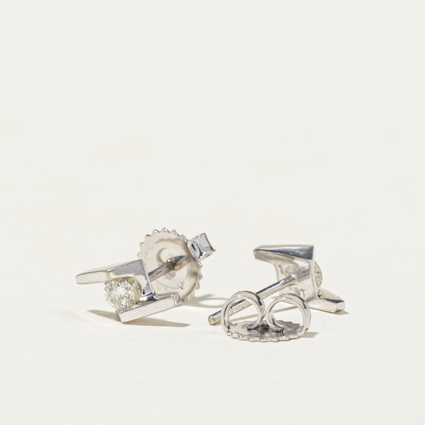 Diamond Abstract Stud Earrings | 0.18ct