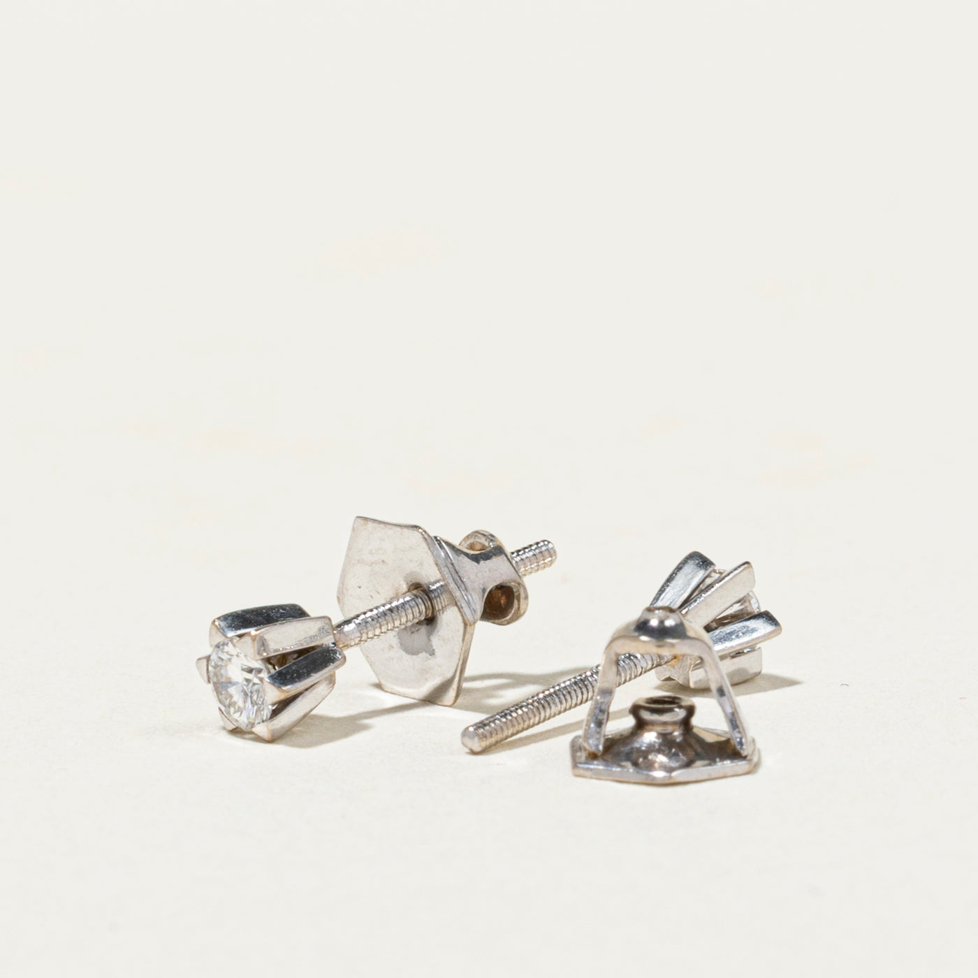 18k Diamond Star Stud Earrings | 0.20ctw
