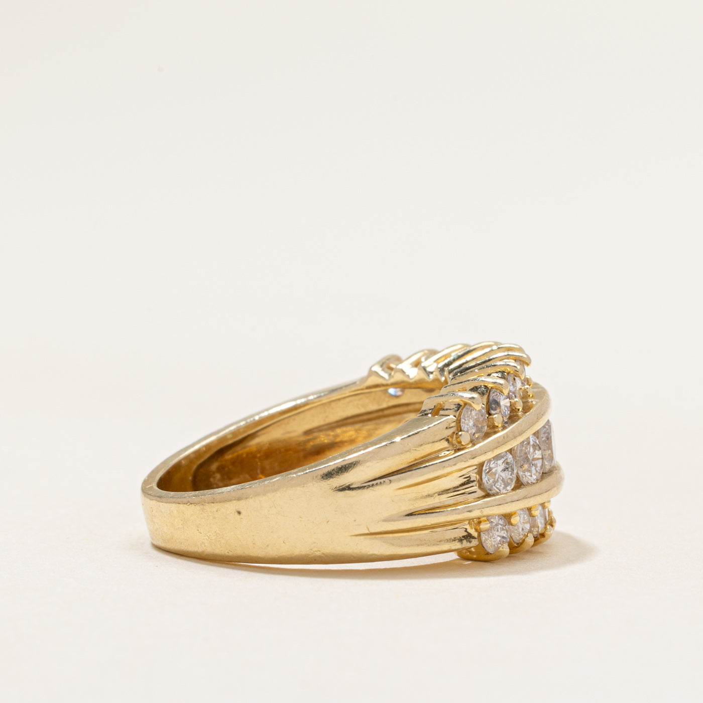 Multi Row Diamond Dome Ring | 1.90ctw | SZ 6.75