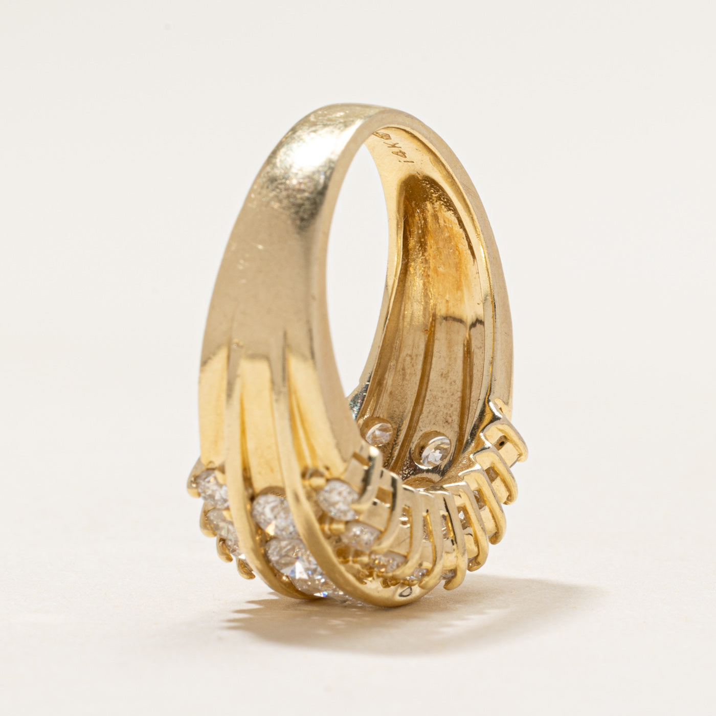 Multi Row Diamond Dome Ring | 1.90ctw | SZ 6.75