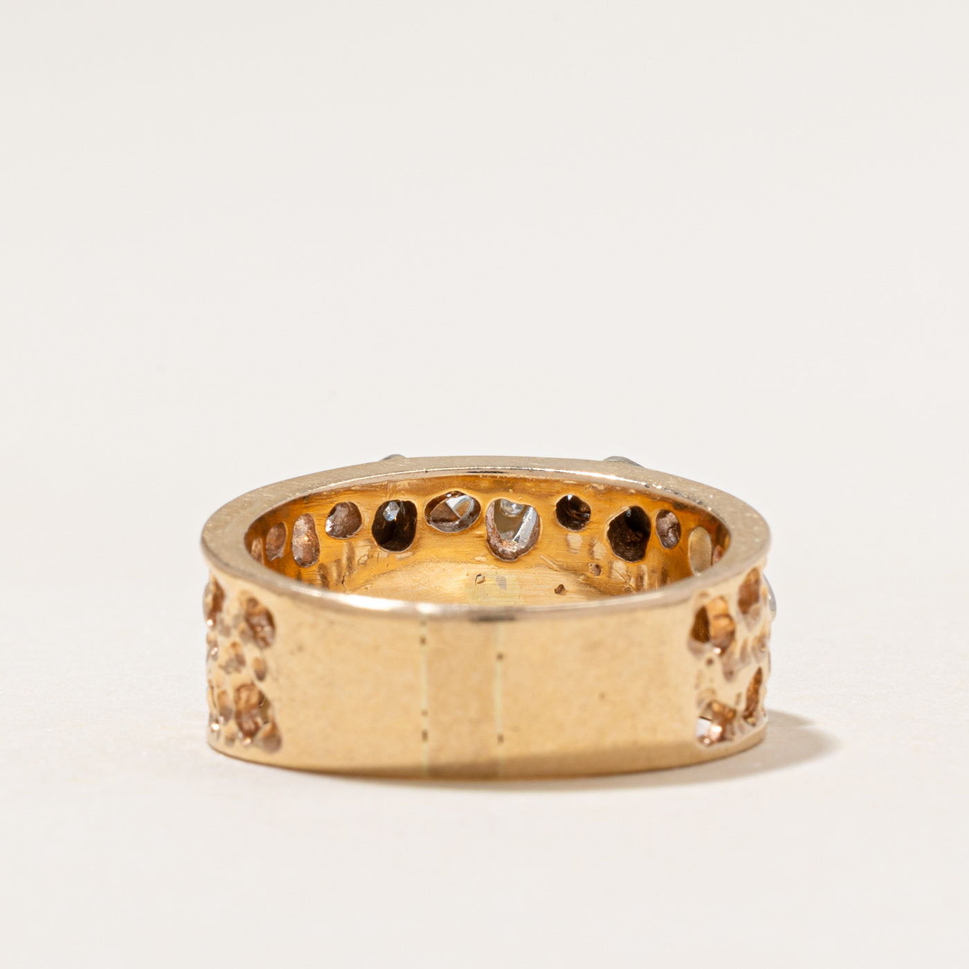 Diamond Textured Statement Ring | 0.30ctw | SZ 7.5