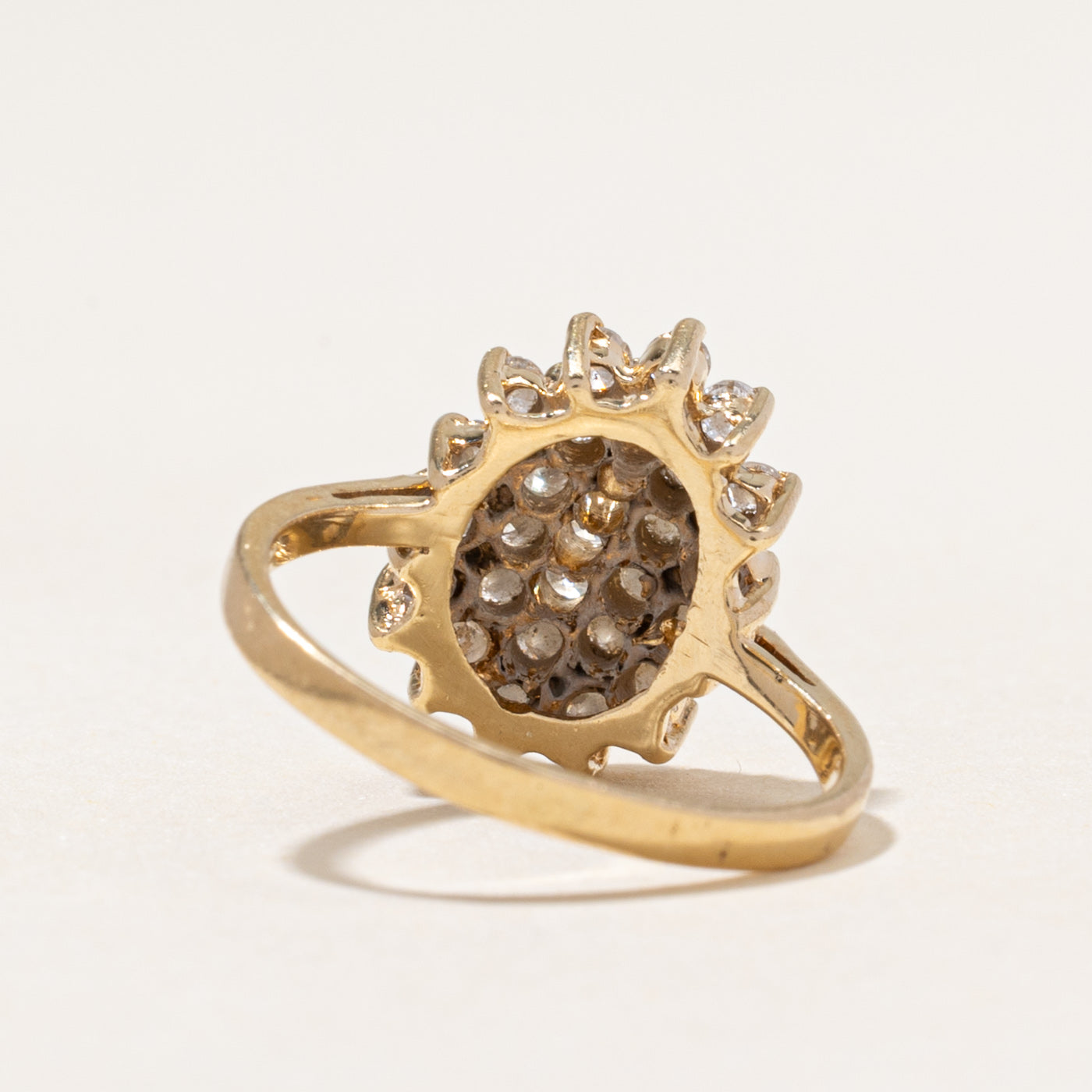 14k Diamond Cluster Ring | 0.90ctw | SZ 5.75