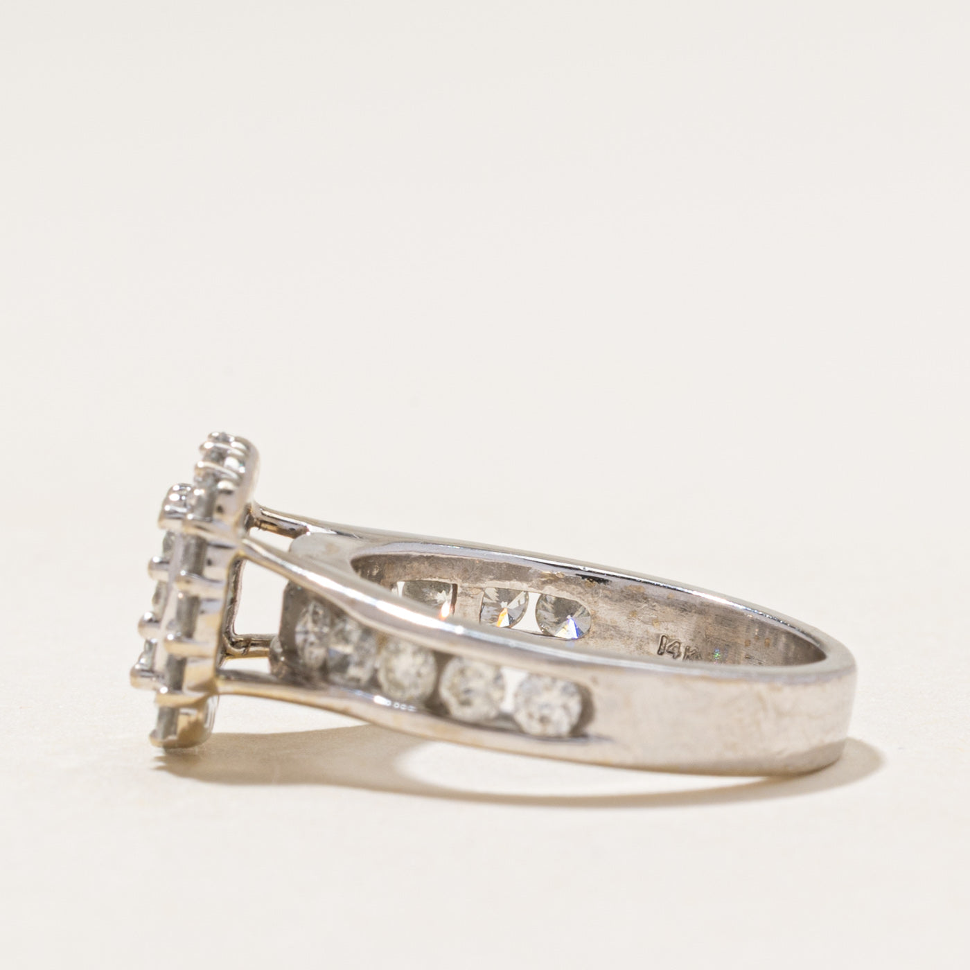 Illusion Set Diamond Cluster Halo Ring | 1.54ctw | SZ 5.75