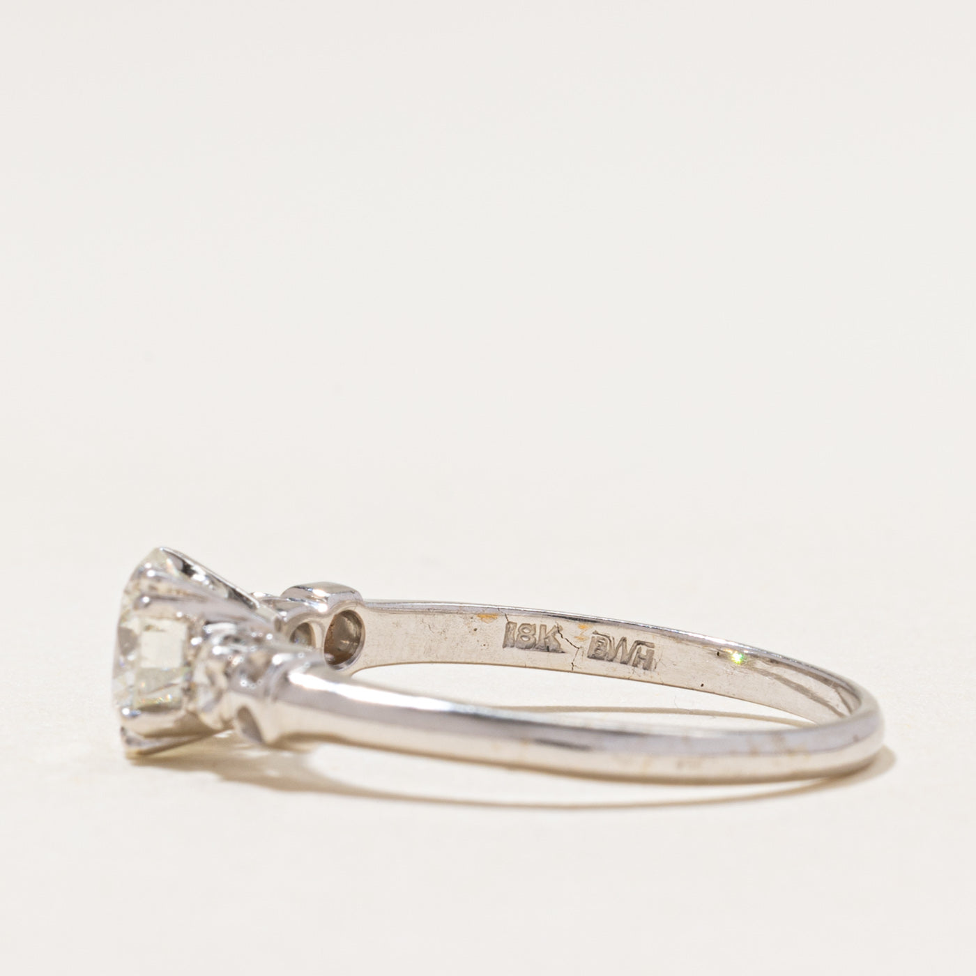 Three Stone Diamond Engagement Ring | 1.23ctw | SZ 9