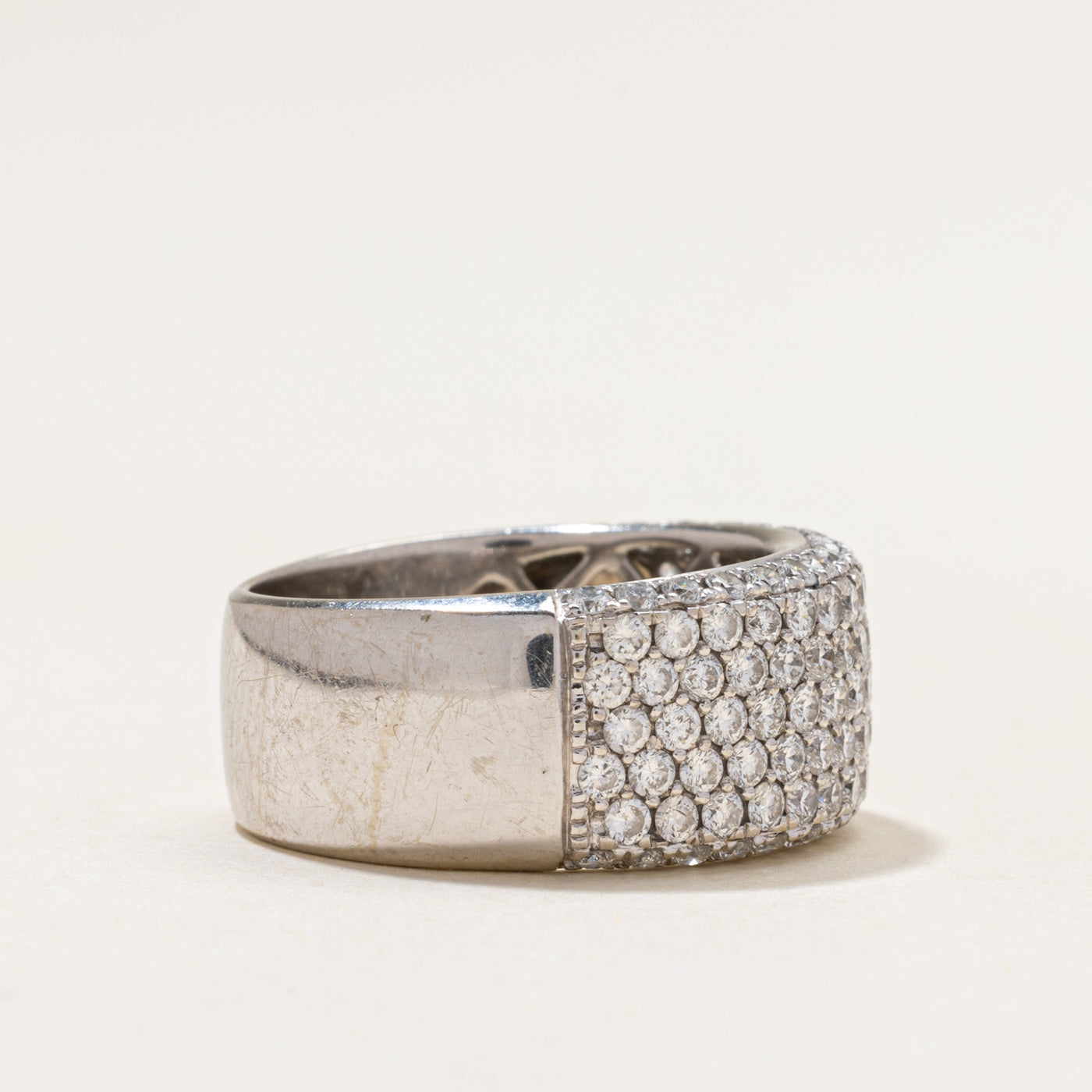 Pave Set Diamond Cluster Ring | 2.40ctw | SZ 7.5
