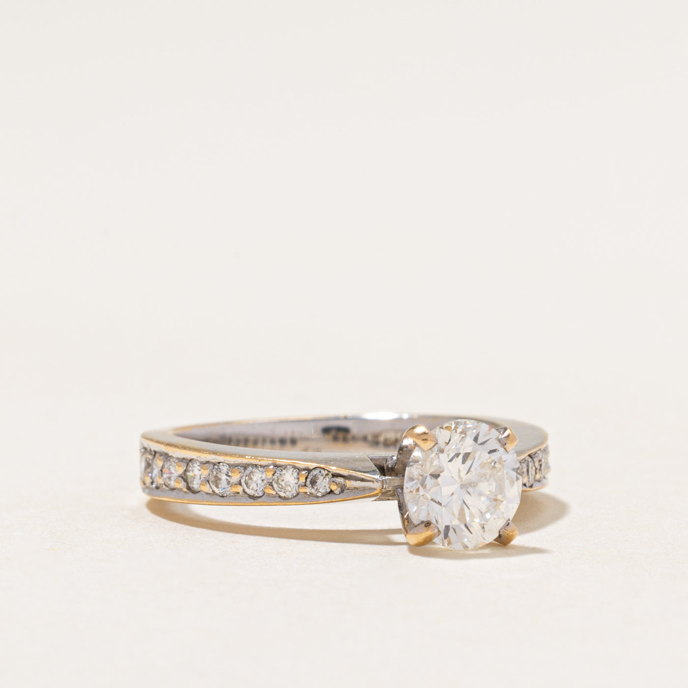 18k Diamond Accented Engagement Ring | 1.22ctw | SZ 5