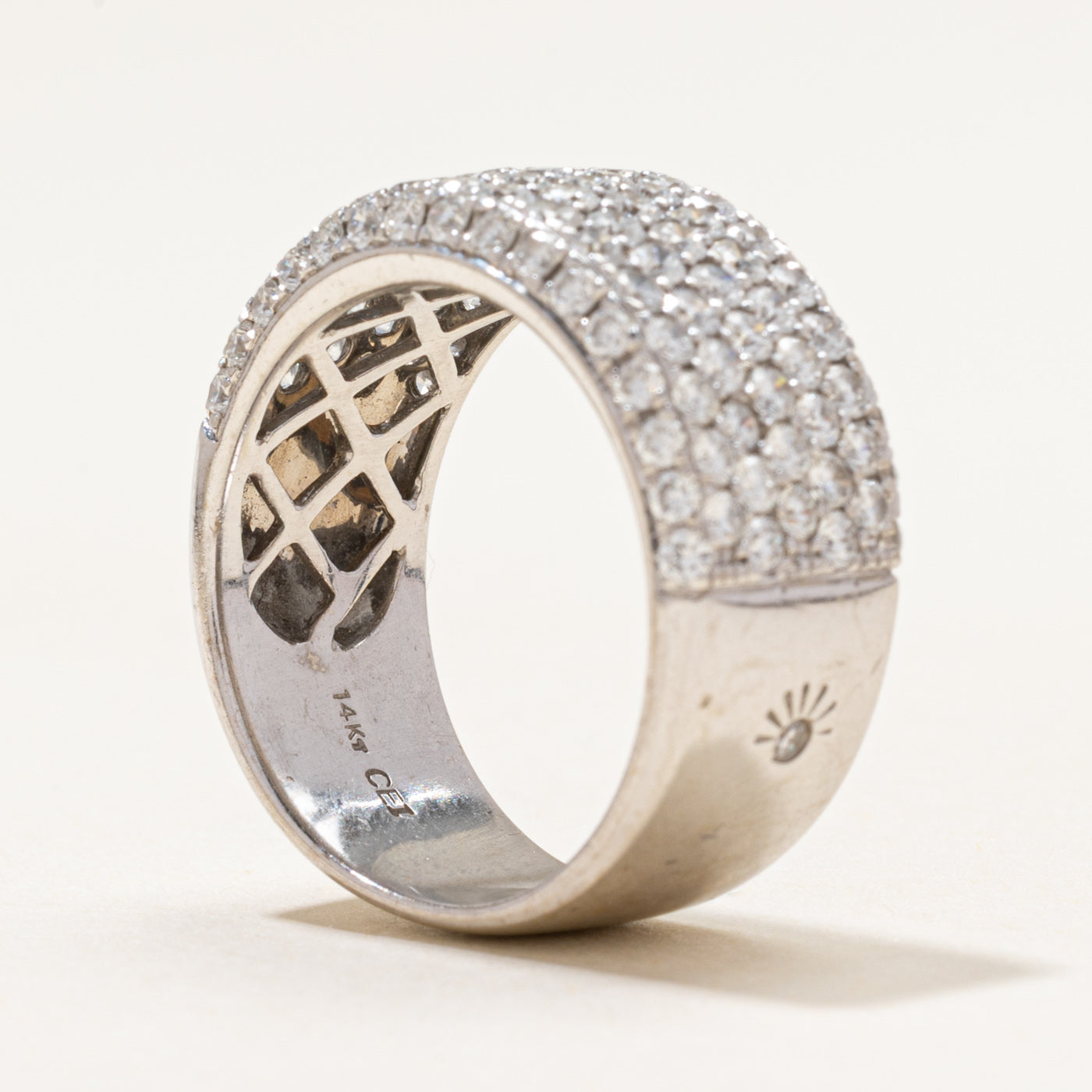 Pave Set Diamond Cluster Ring | 2.40ctw | SZ 7.5