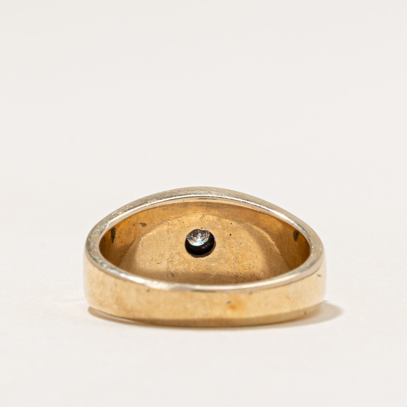 Two Tone Diamond Dome Ring | 0.15ct | SZ 7.5