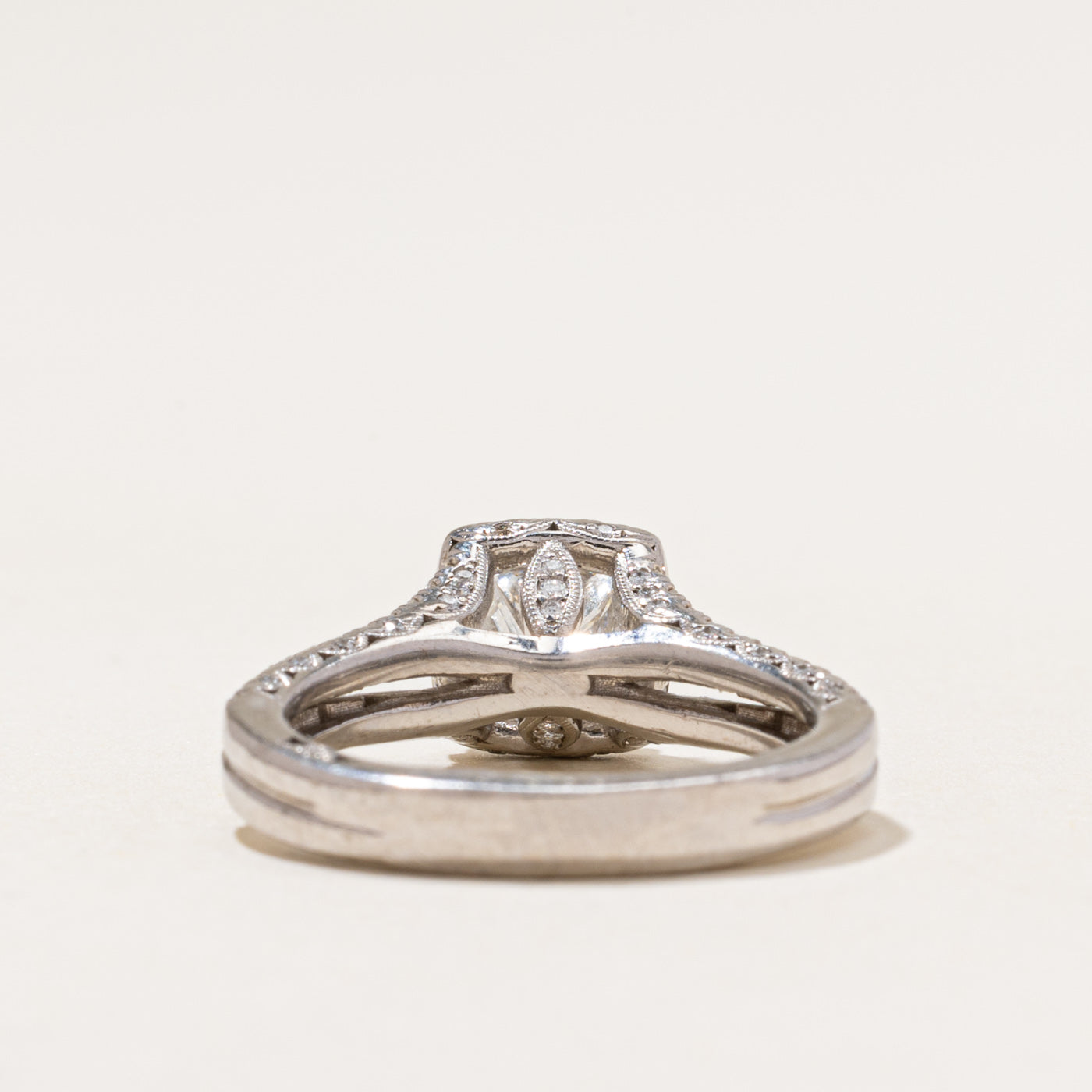 'Tacori' 18k Princess Cut Diamond Engagement Ring | 1.77ctw | SZ 6.5