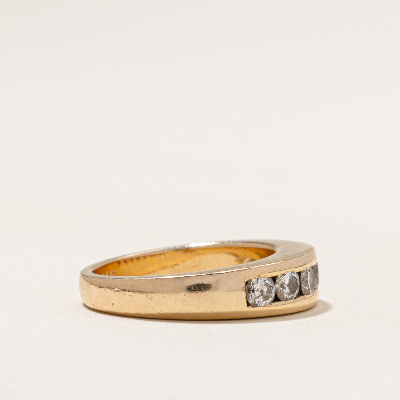 Channel Set Semi Eternity Diamond Ring | 1.10ctw | SZ 7.5