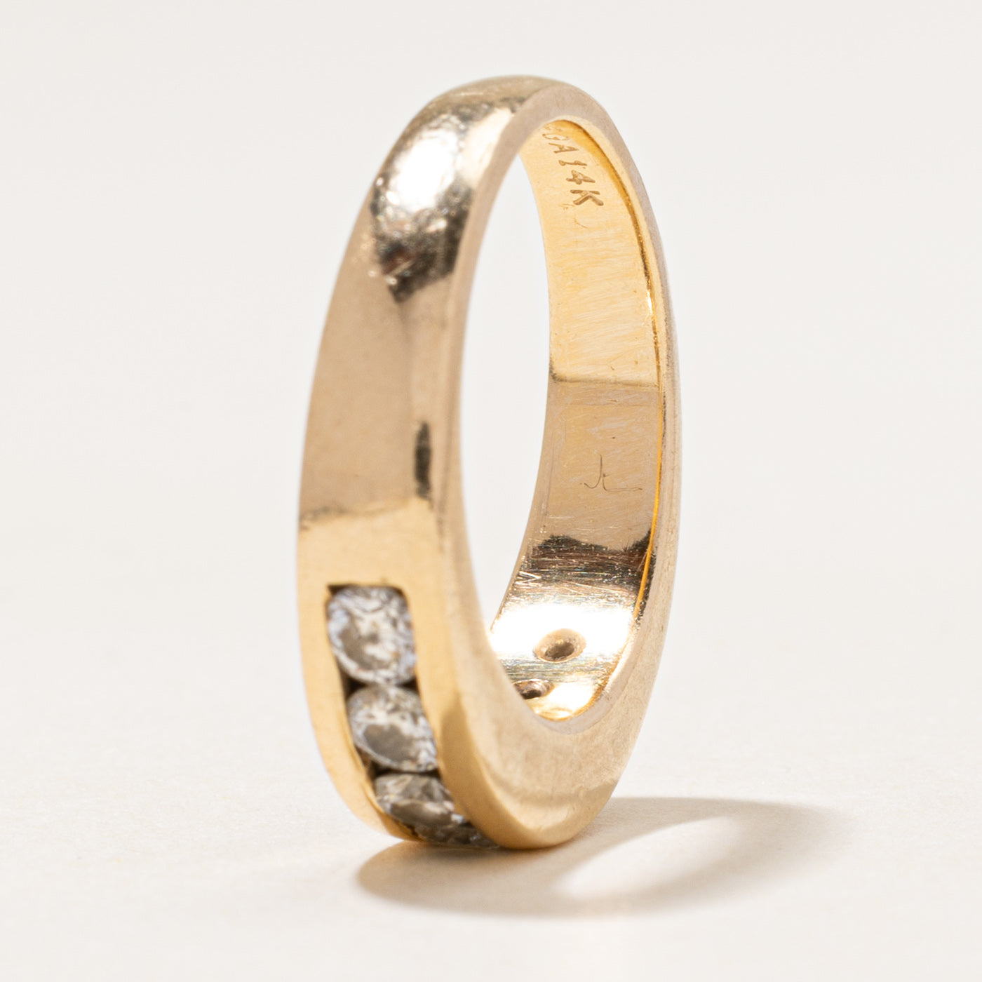 Channel Set Semi Eternity Diamond Ring | 1.10ctw | SZ 7.5