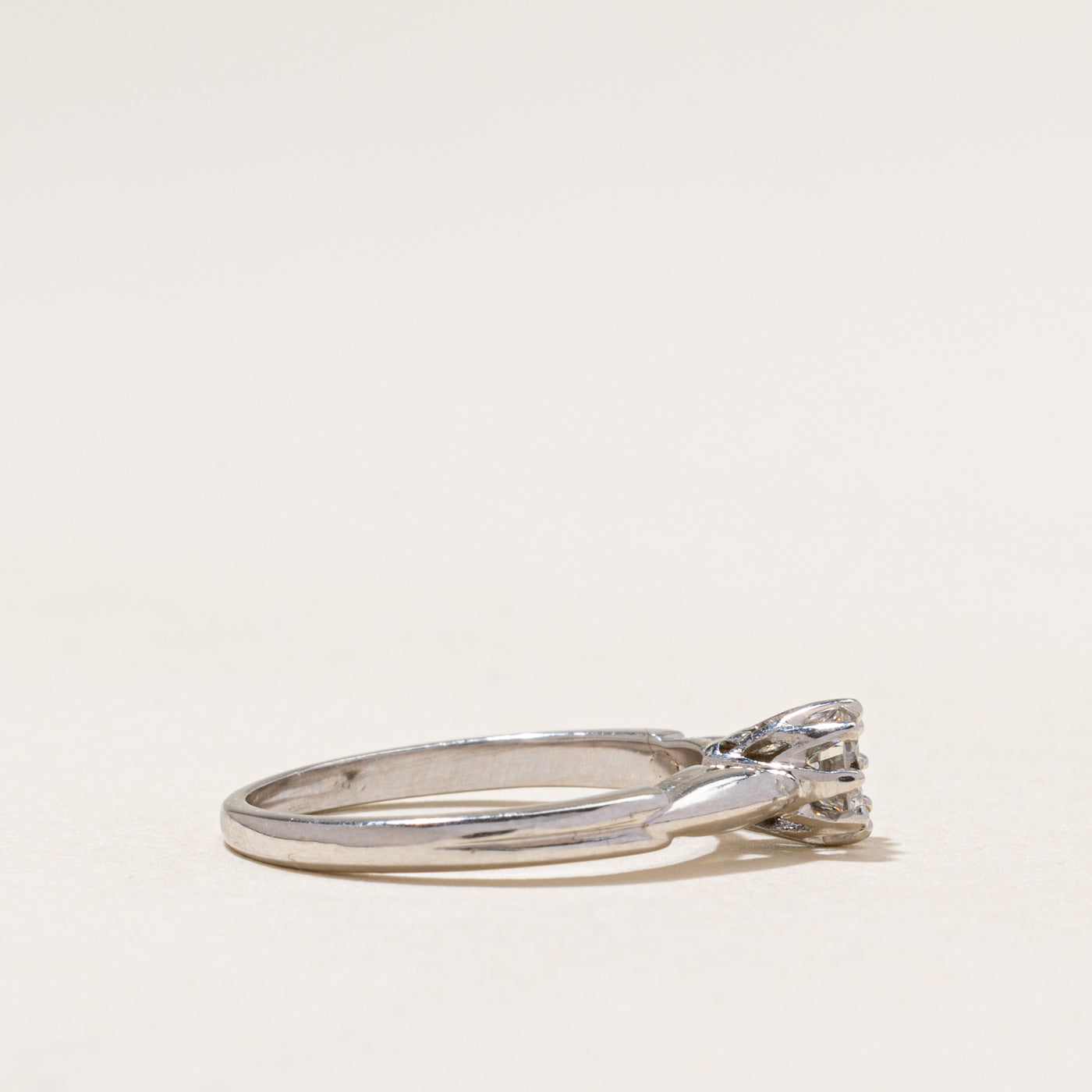 18k Solitaire Diamond Engagement Ring | 0.35ct | SZ 5.5