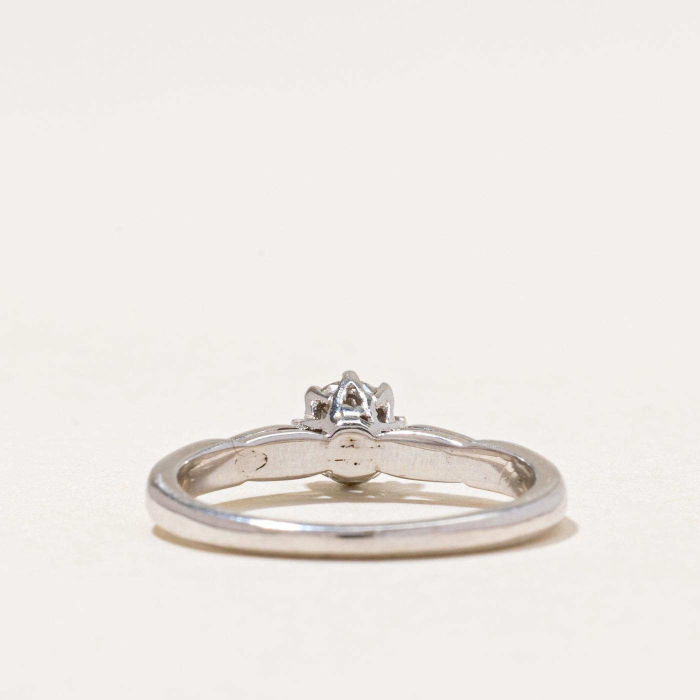 18k Solitaire Diamond Engagement Ring | 0.35ct | SZ 5.5