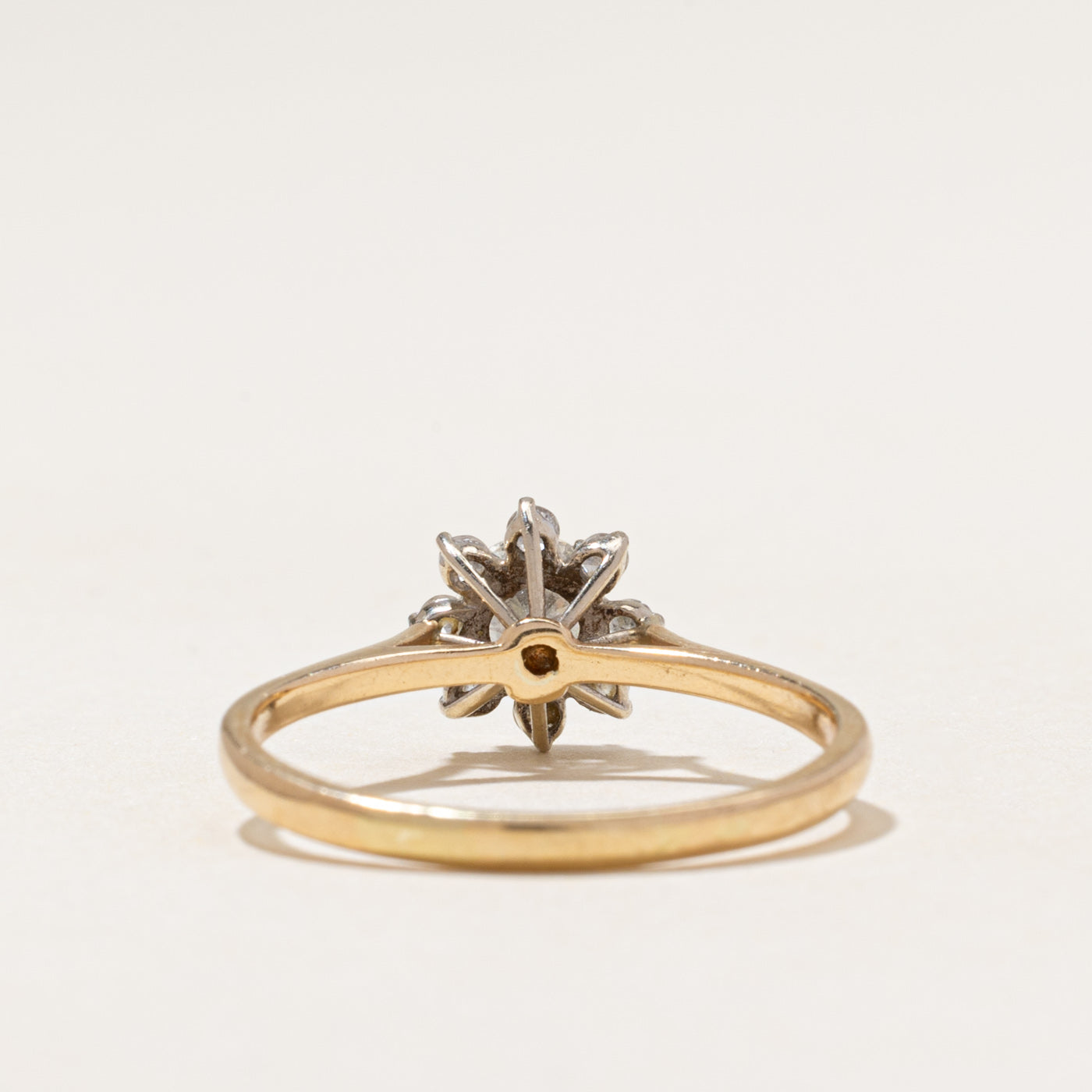 Diamond Petal Reverse Tapered Ring | 0.72ctw | SZ 9