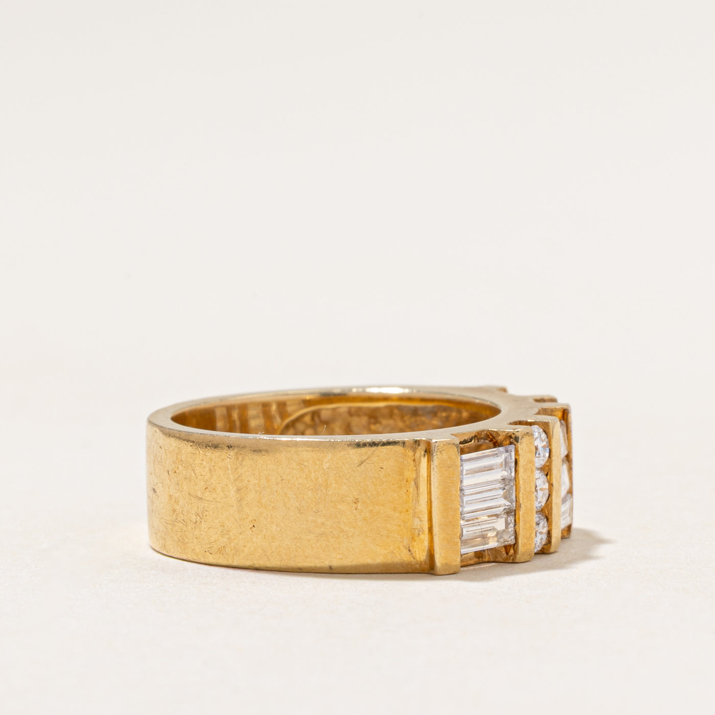 18k Multi Column Diamond Band | 1.05ctw | SZ 5.5